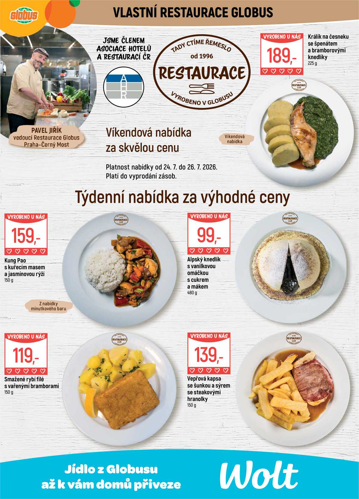 Akční leták Globus 22.7. - 28.7.2026 - Globus Praha - Centrum Černý Most strana 9
