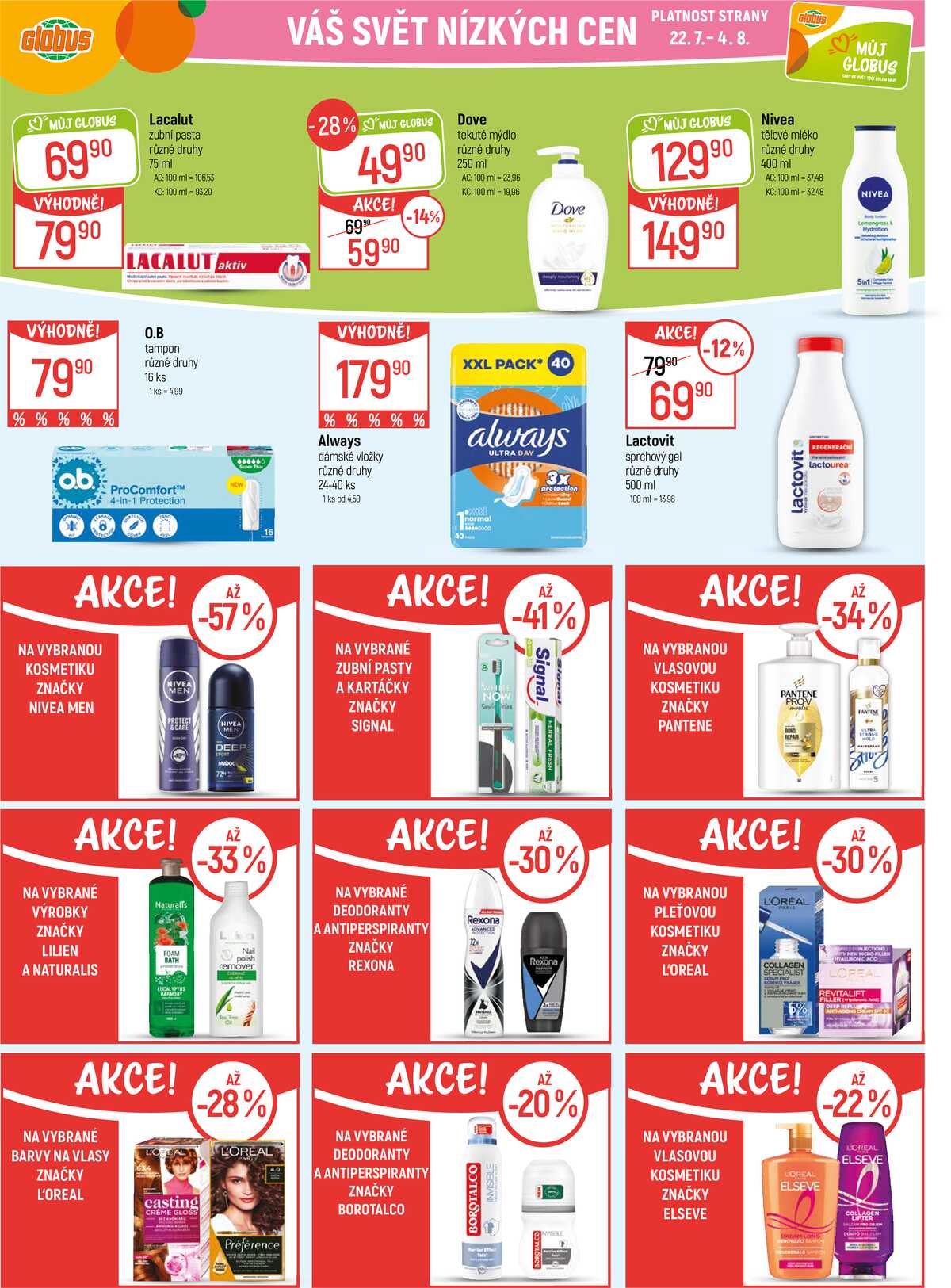 Akční leták Globus 22.7. - 28.7.2026 - Globus Praha - Čakovice strana 29