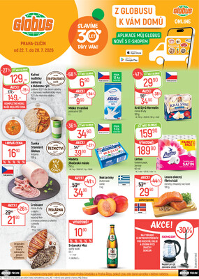 Akční leták Globus 22.7. - 28.7.2026 - Globus Praha - Zličín