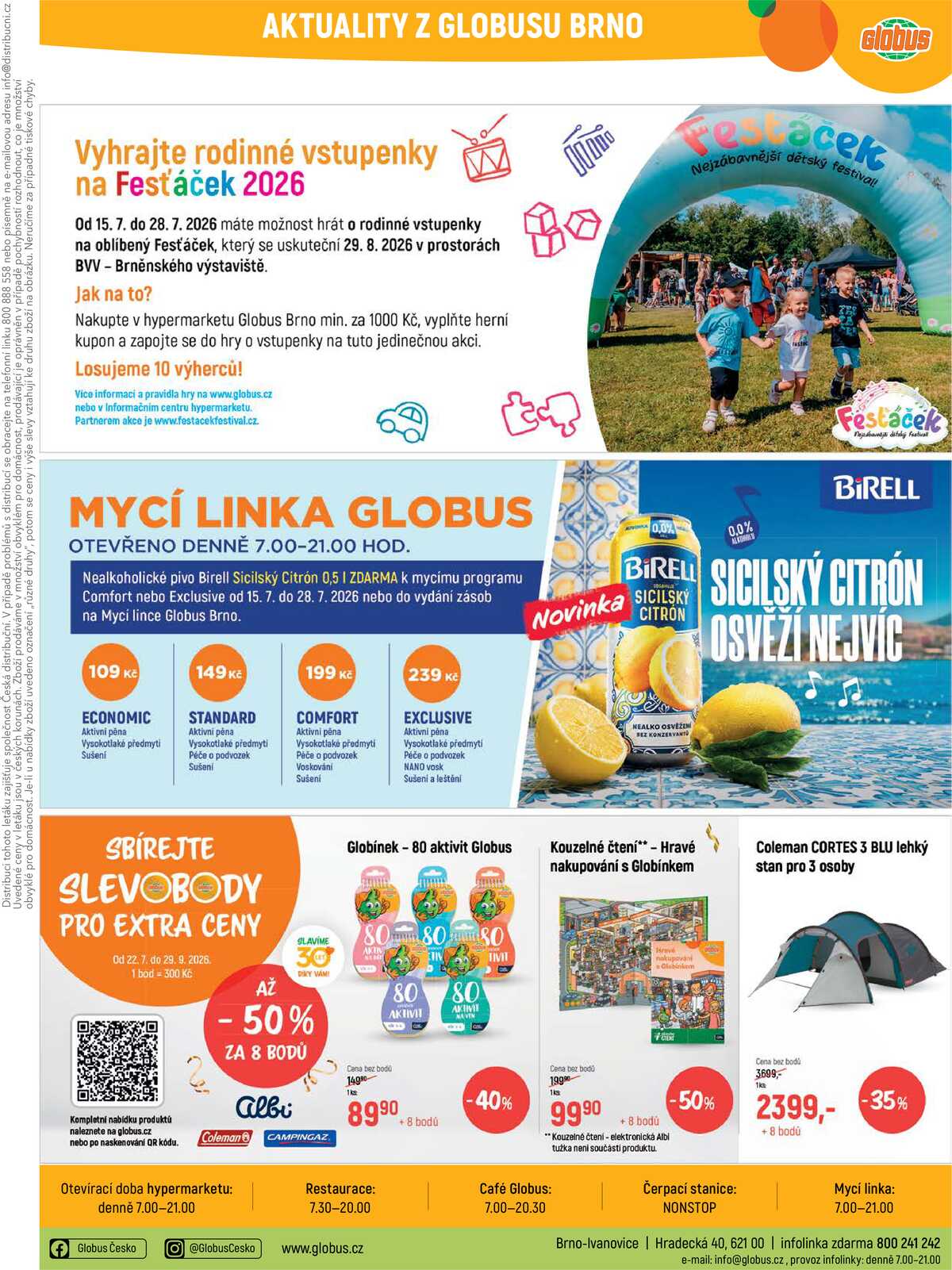 Akční leták Globus 22.7. - 28.7.2026 - Globus Brno Ivanovice strana 36