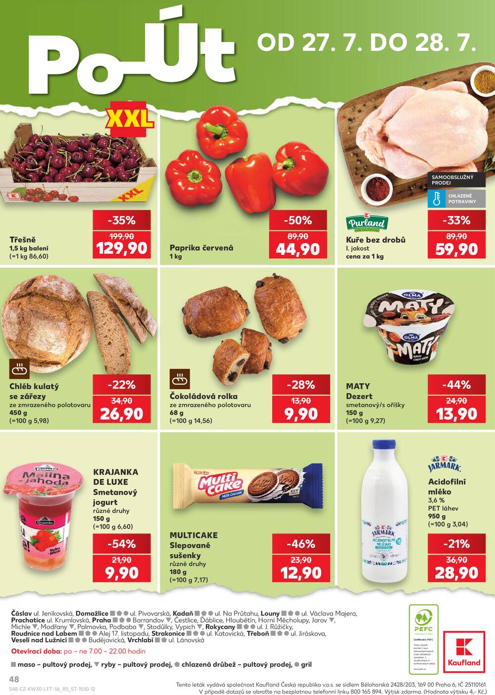 Leták Kaufland - Kaufland 22.7. - 28.7. - Kaufland - Praha 3 (Jarov) - strana 48