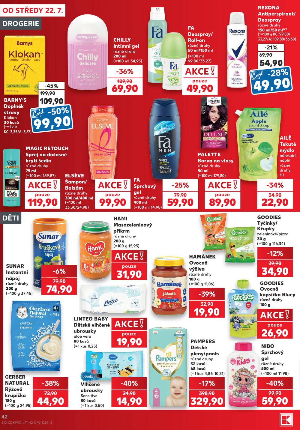 Leták Kaufland - Kaufland 22.7. - 28.7. - Kaufland - Litoměřice - strana 42