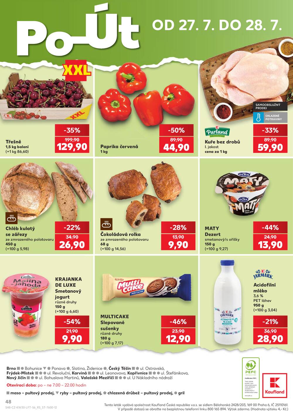 Leták Kaufland - Kaufland 22.7. - 28.7. - Kaufland - Brno - Židenice - strana 48