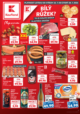 Leták Kaufland 22.7. - 28.7. - Kaufland - Opava - Kateřinky