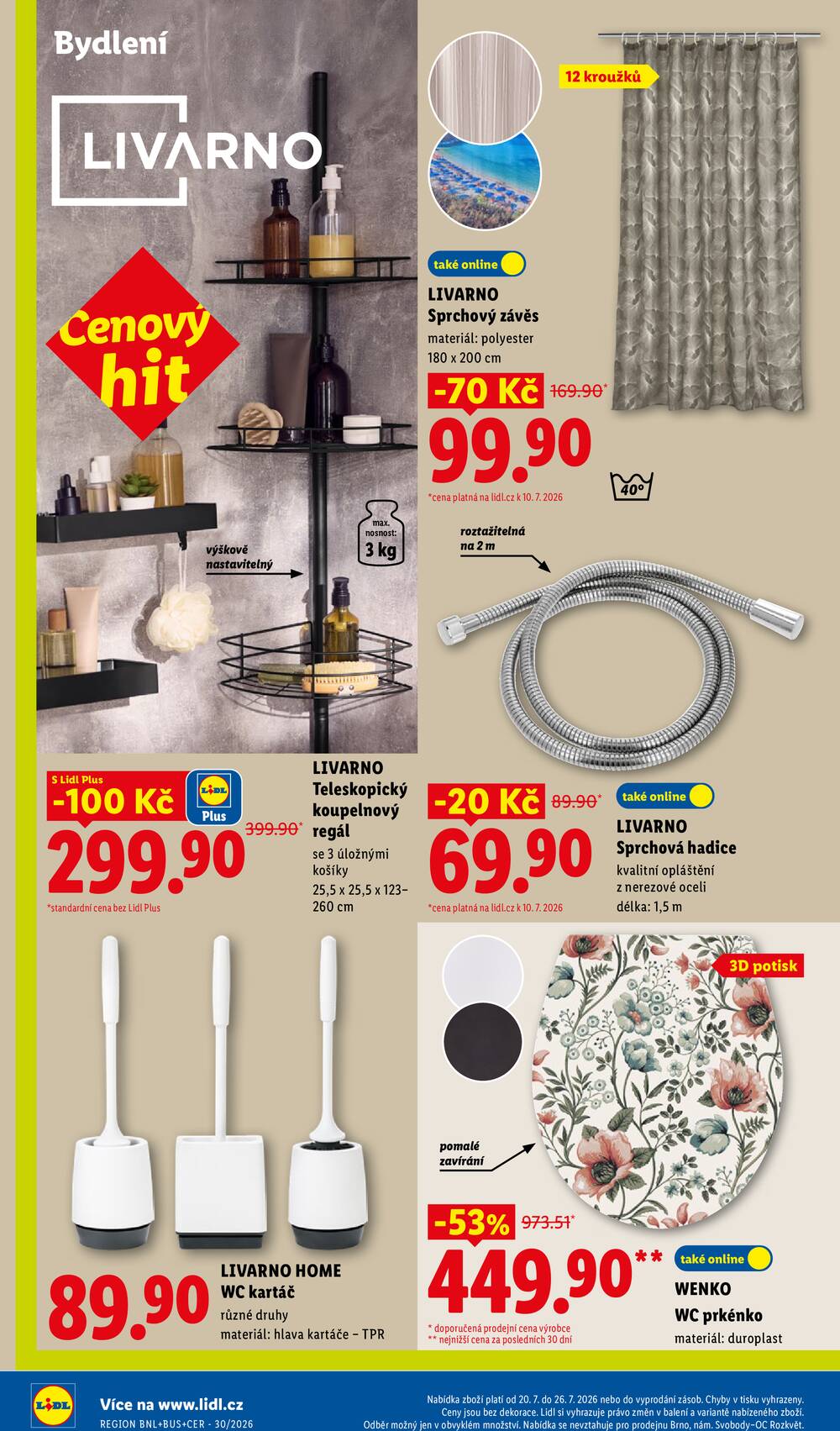 Leták Lidl - Lidl Spotřební zboží 20.7. - 26.7. - strana 4 Leták Lidl - Lidl Spotřební zboží 20.7. - 26.7. - strana 4