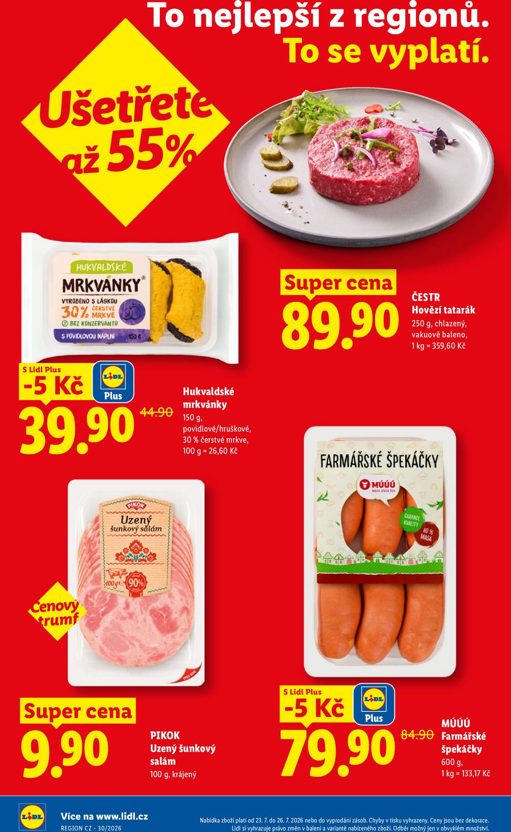 Lidl Čtvrtek od 23.7. do 26.7.2026