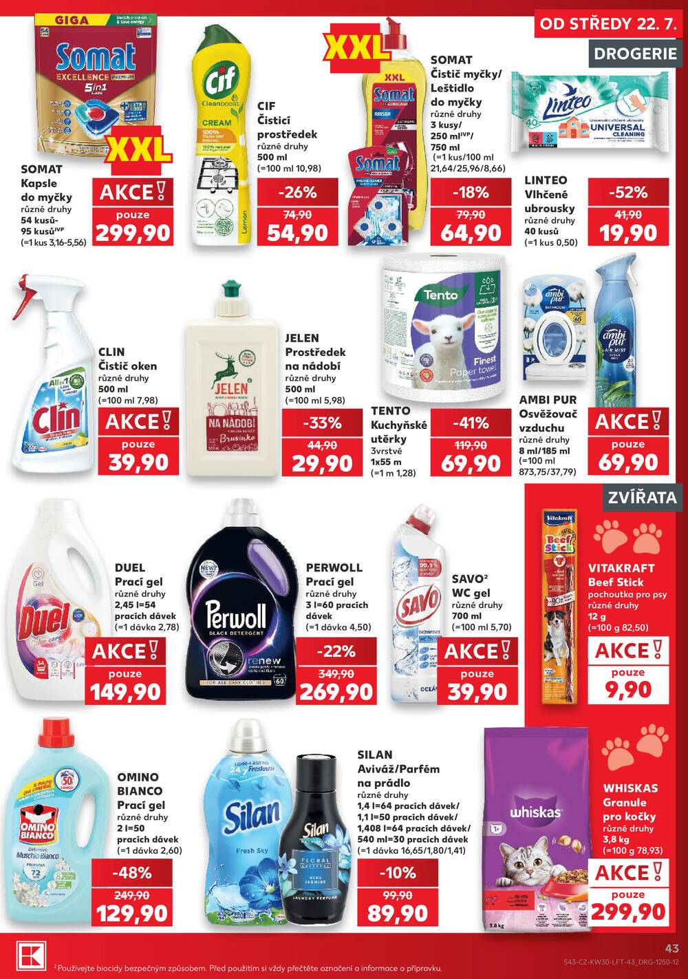 Leták Kaufland - Kaufland 22.7. - 28.7. - Kaufland - Chomutov - centrum - strana 43