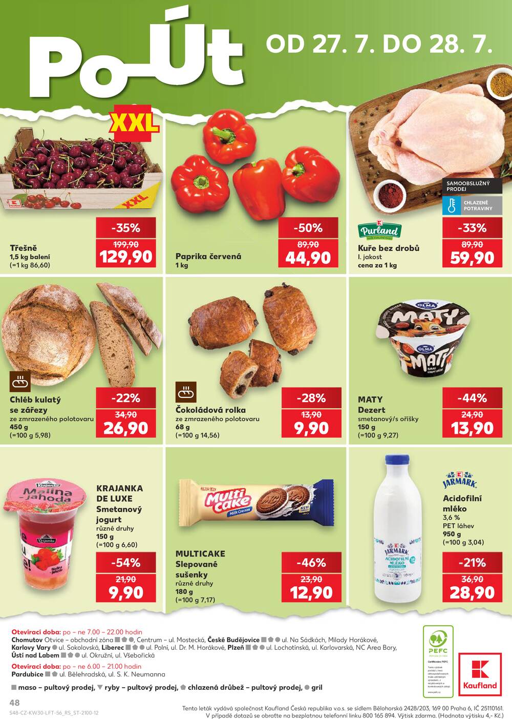 Leták Kaufland - Kaufland 22.7. - 28.7. - Kaufland - Chomutov - centrum - strana 48 Leták Kaufland - Kaufland 22.7. - 28.7. - Kaufland - Chomutov - centrum - strana 48