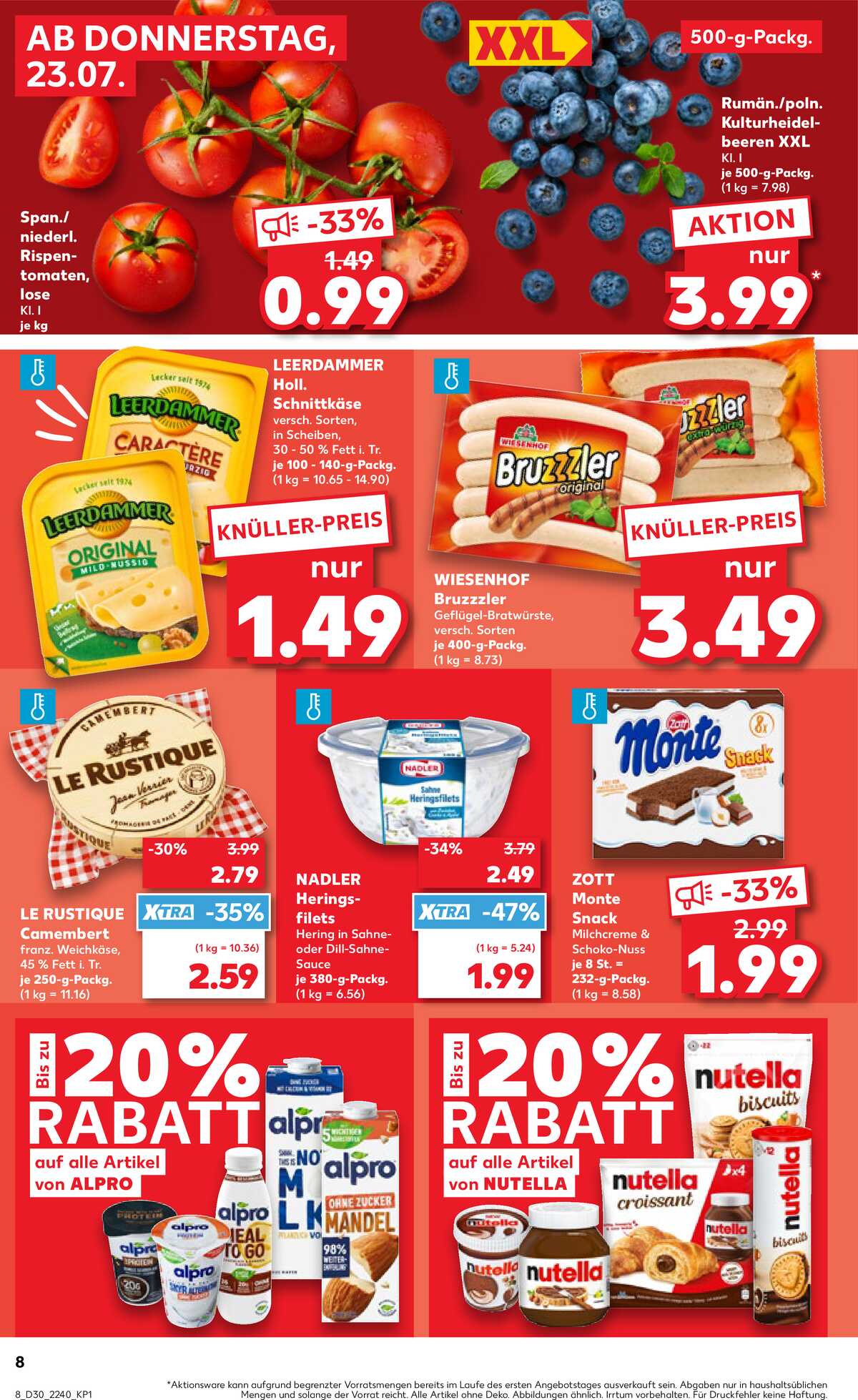 Leták Kaufland Německo 23.7.-29.7.2026 strana 8