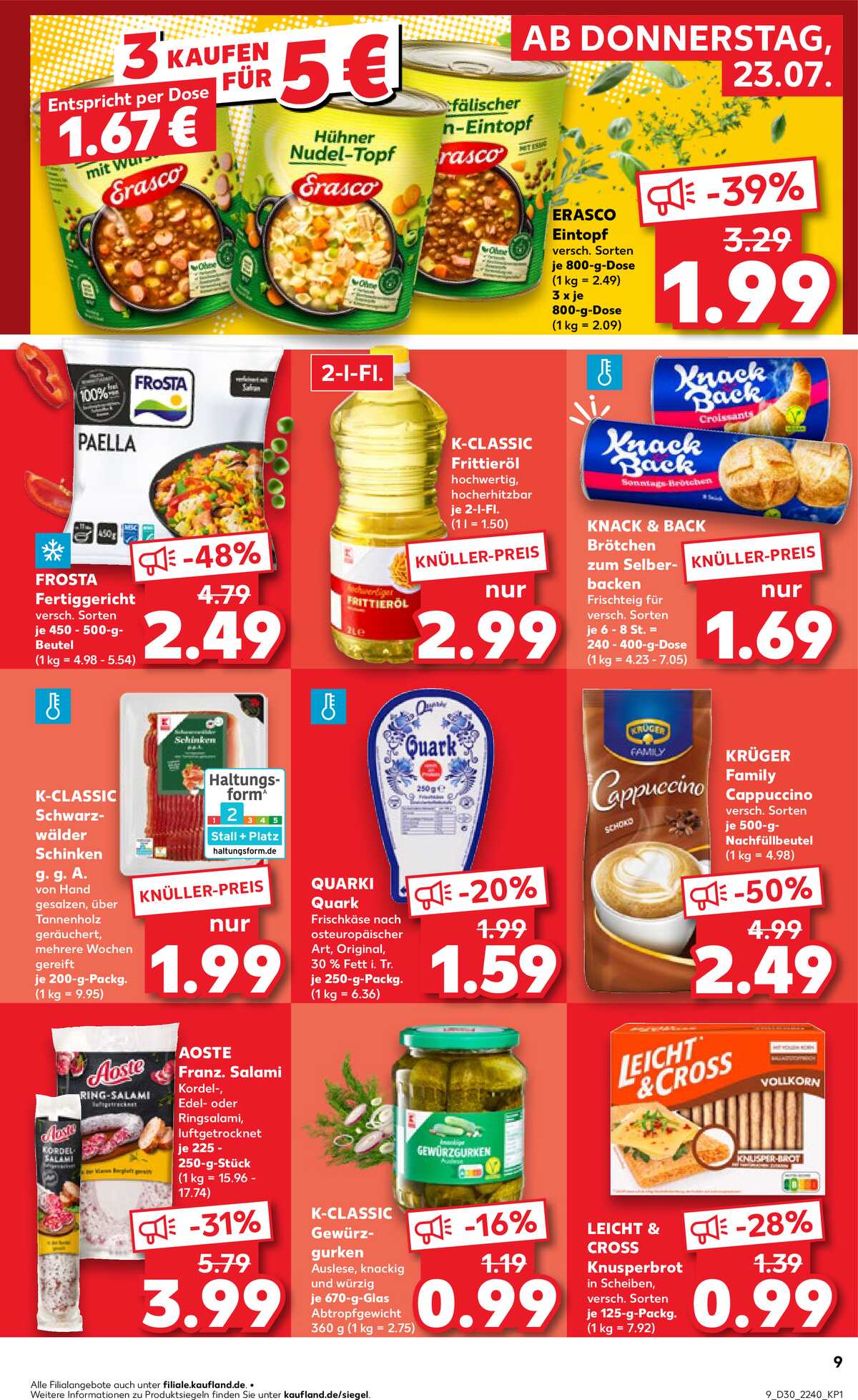 Leták Kaufland Německo 23.7.-29.7.2026 strana 9