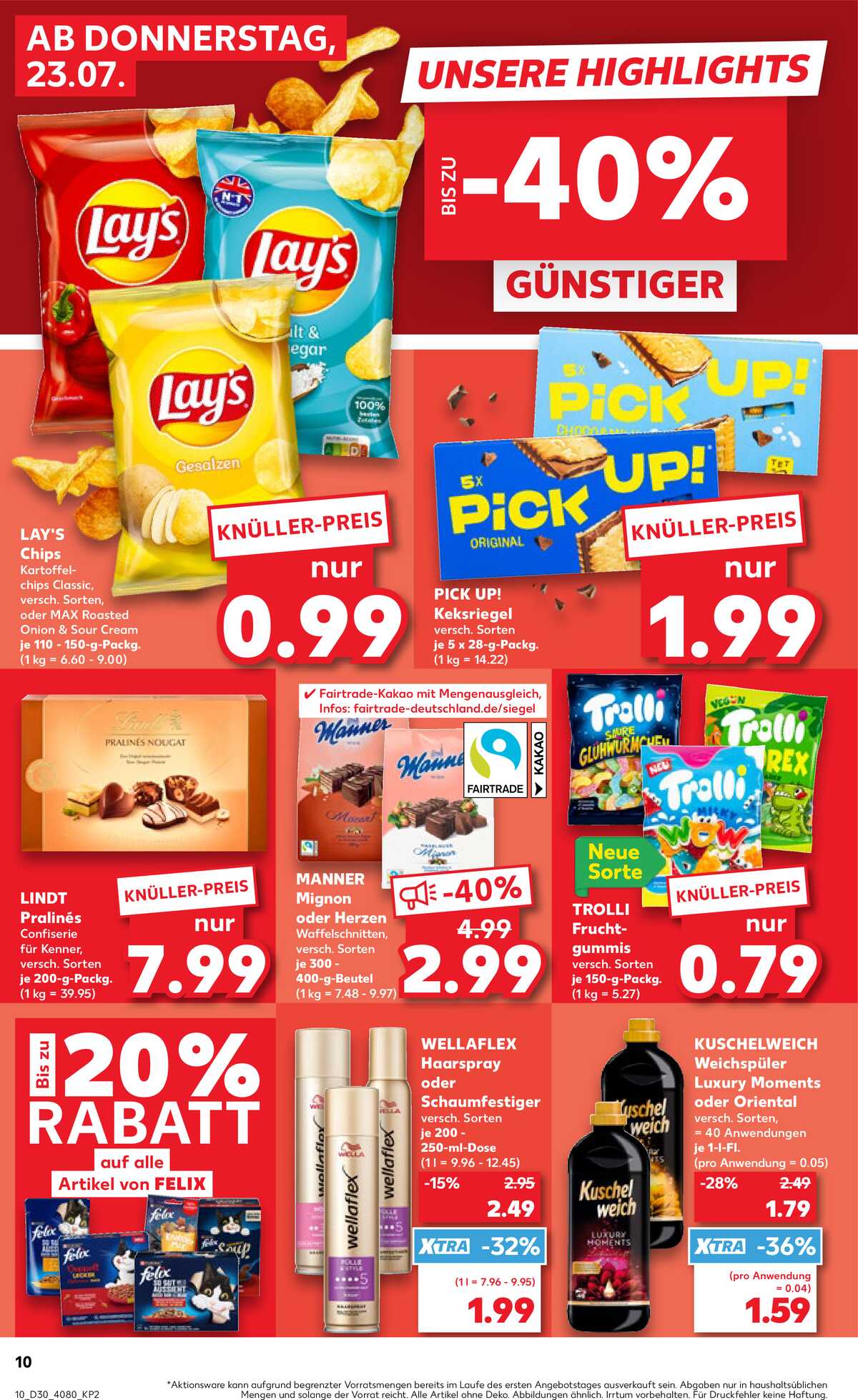 Leták Kaufland Německo 23.7.-29.7.2026 strana 10