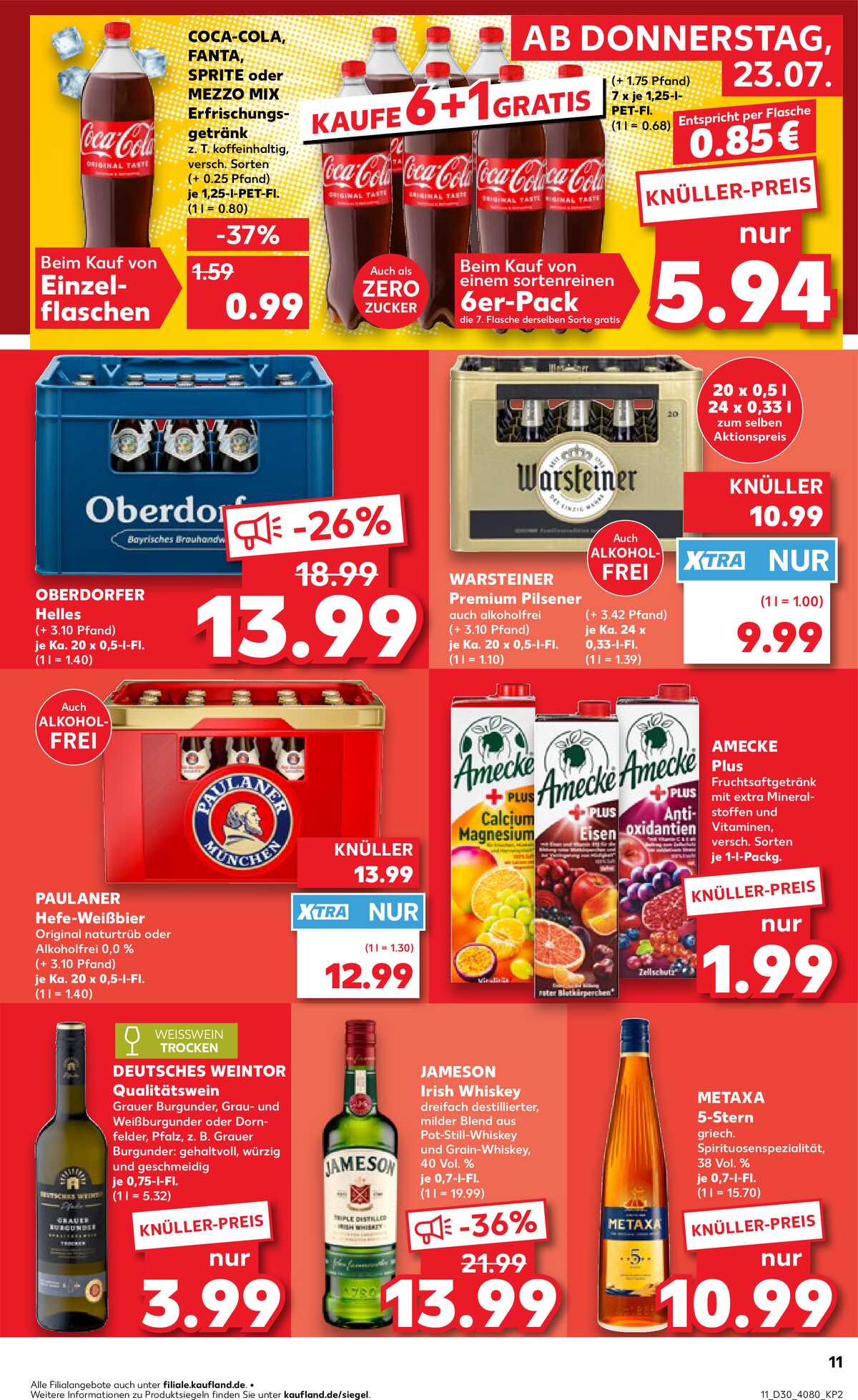 Leták Kaufland Německo 23.7.-29.7.2026 strana 11