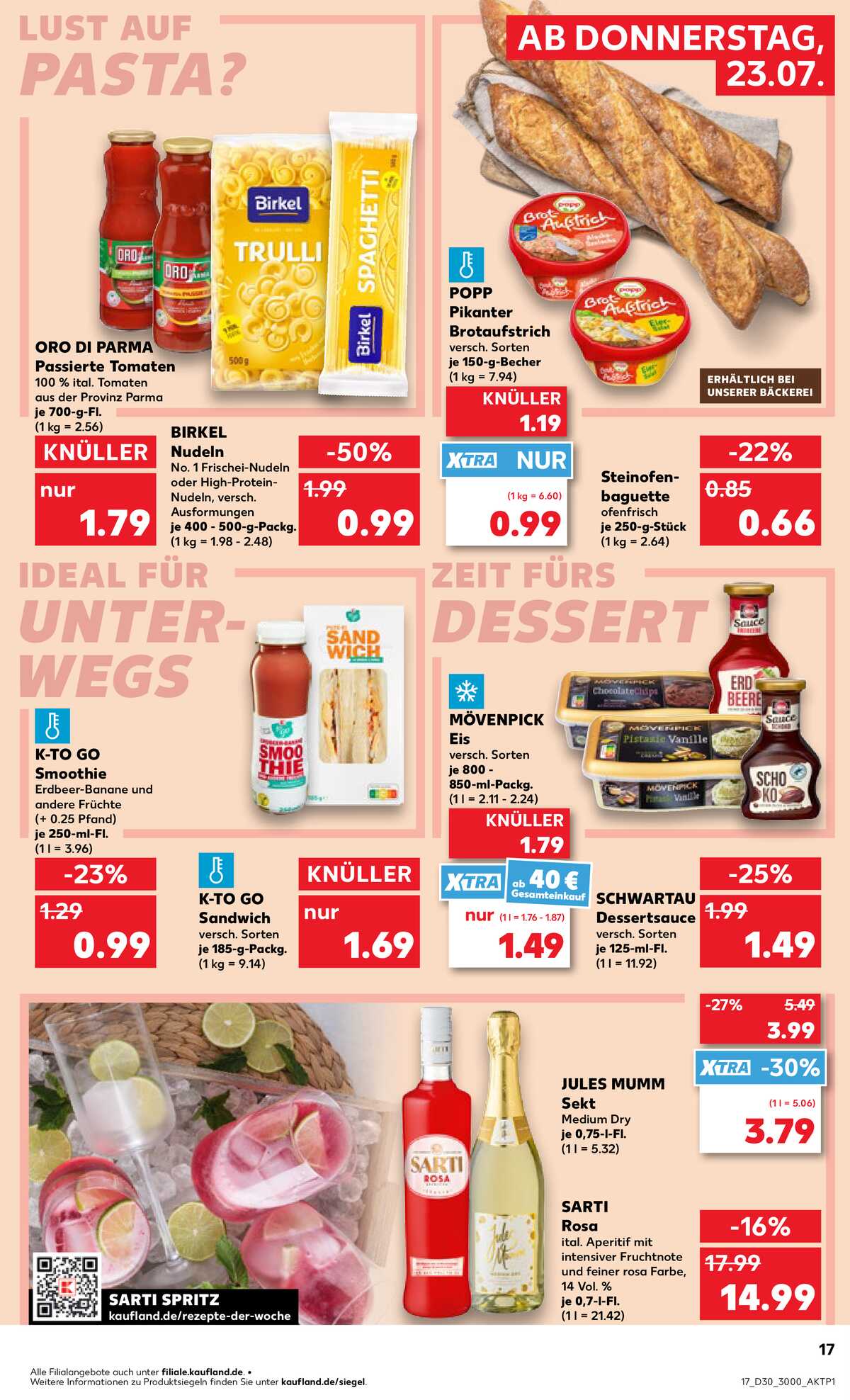Leták Kaufland Německo 23.7.-29.7.2026 strana 17