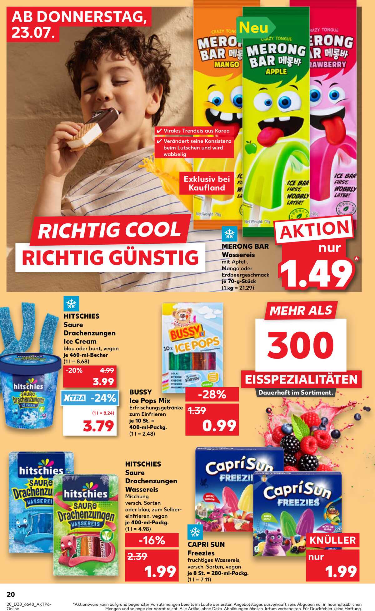 Leták Kaufland Německo 23.7.-29.7.2026 strana 20