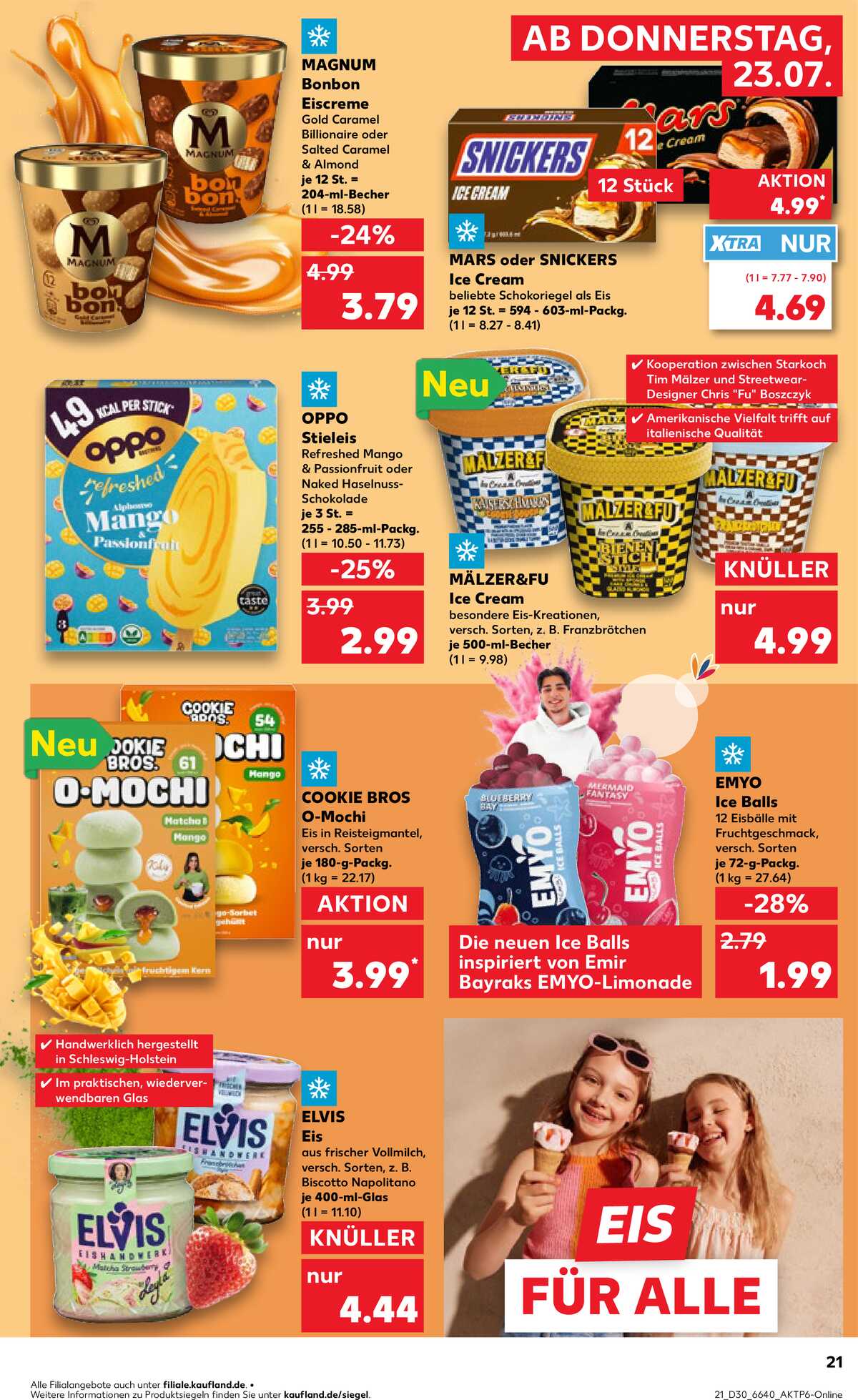 Leták Kaufland Německo 23.7.-29.7.2026 strana 21