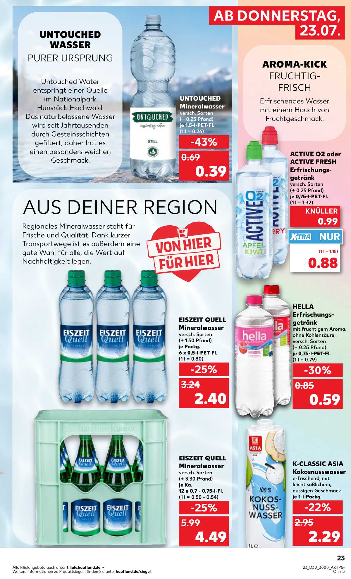 Leták Kaufland Německo 23.7.-29.7.2026 strana 23