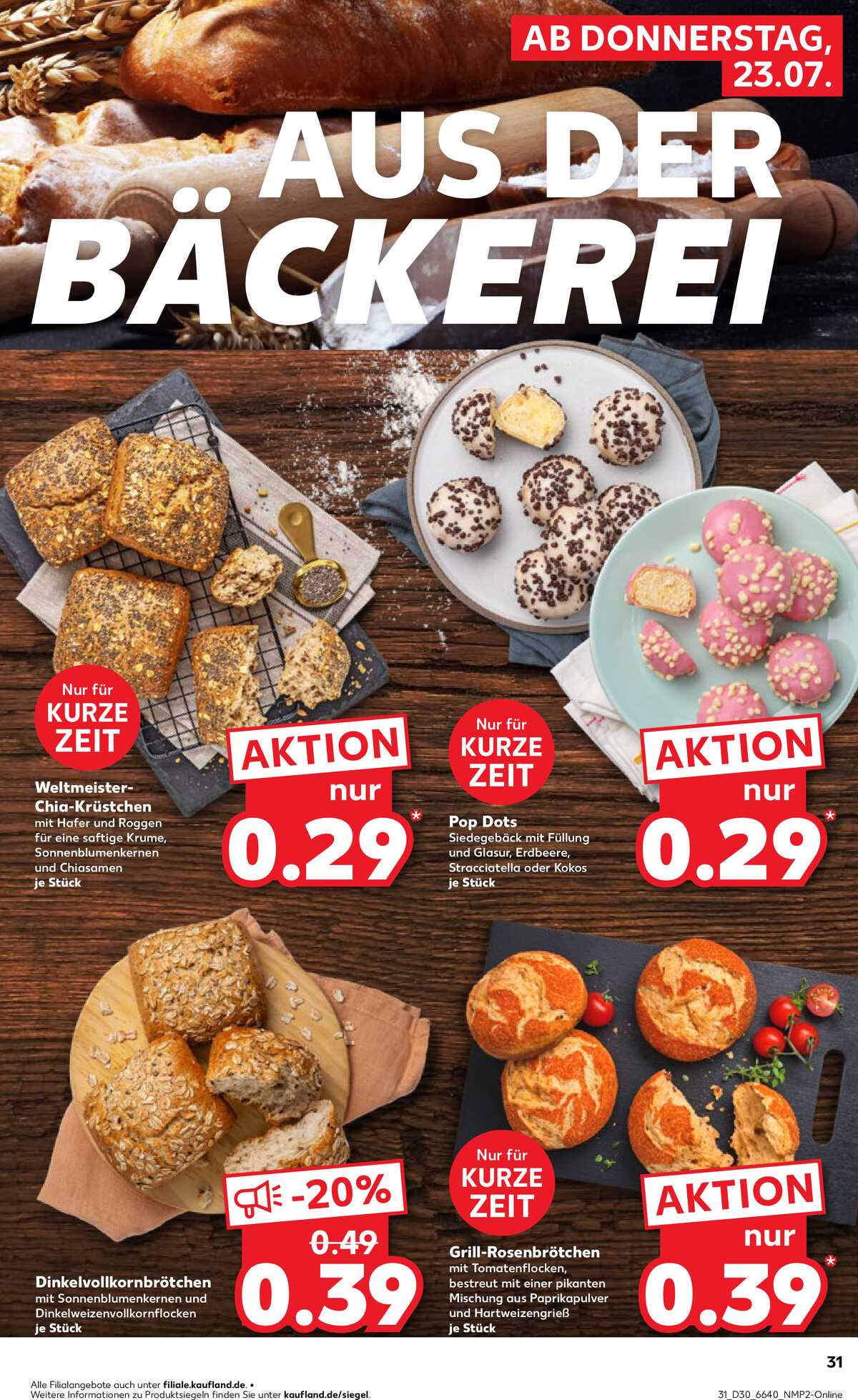 Leták Kaufland Německo 23.7.-29.7.2026 strana 31