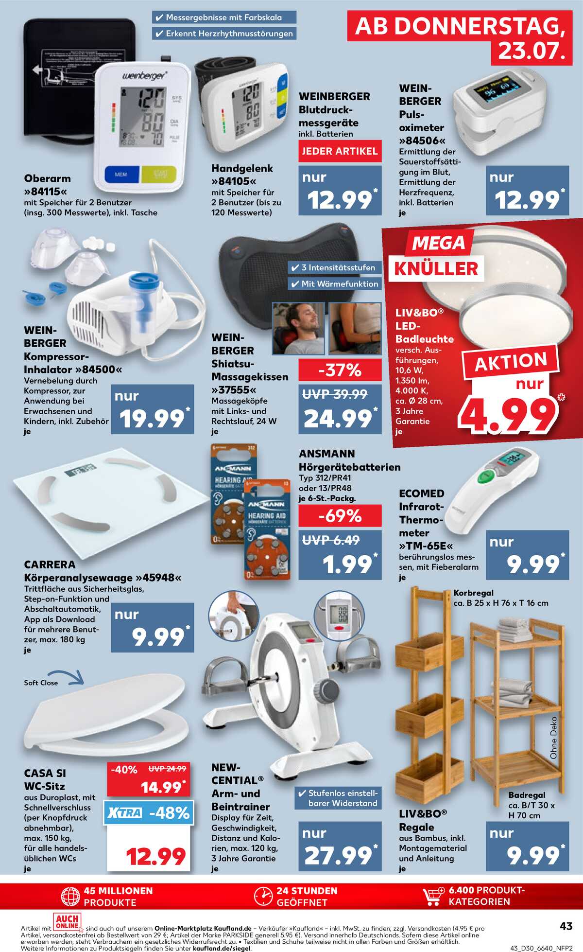 Leták Kaufland Německo 23.7.-29.7.2026 strana 43