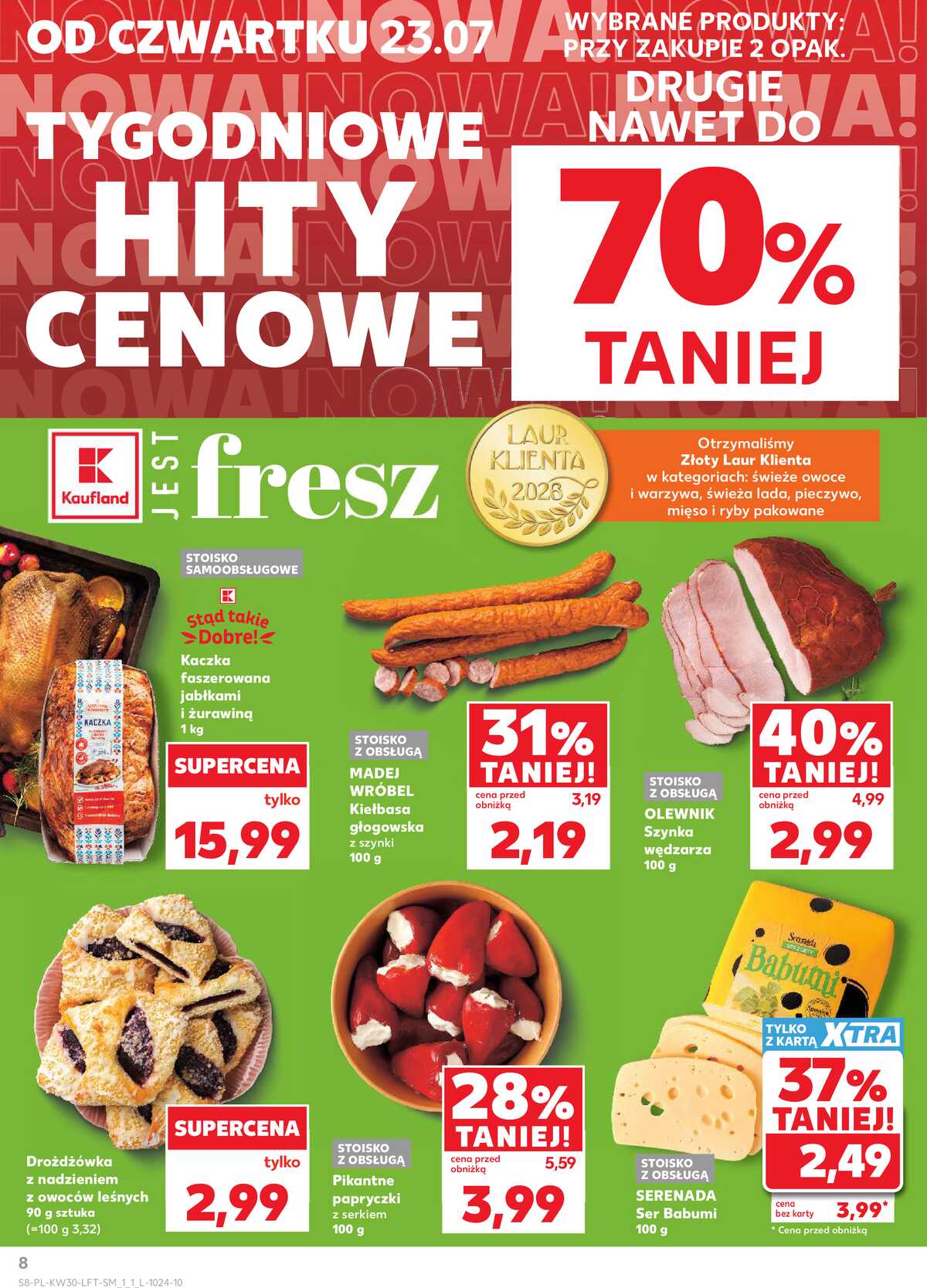 Leták Kaufland Polsko 23.7.-29.7.2026 - Týdenní zpravodaj strana 8