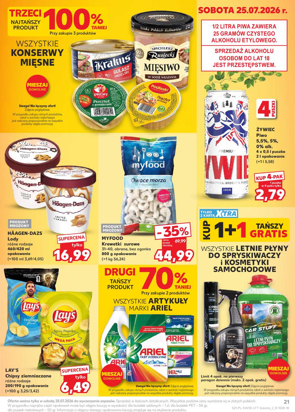 Leták Kaufland Polsko 23.7.-29.7.2026 - Týdenní zpravodaj strana 21