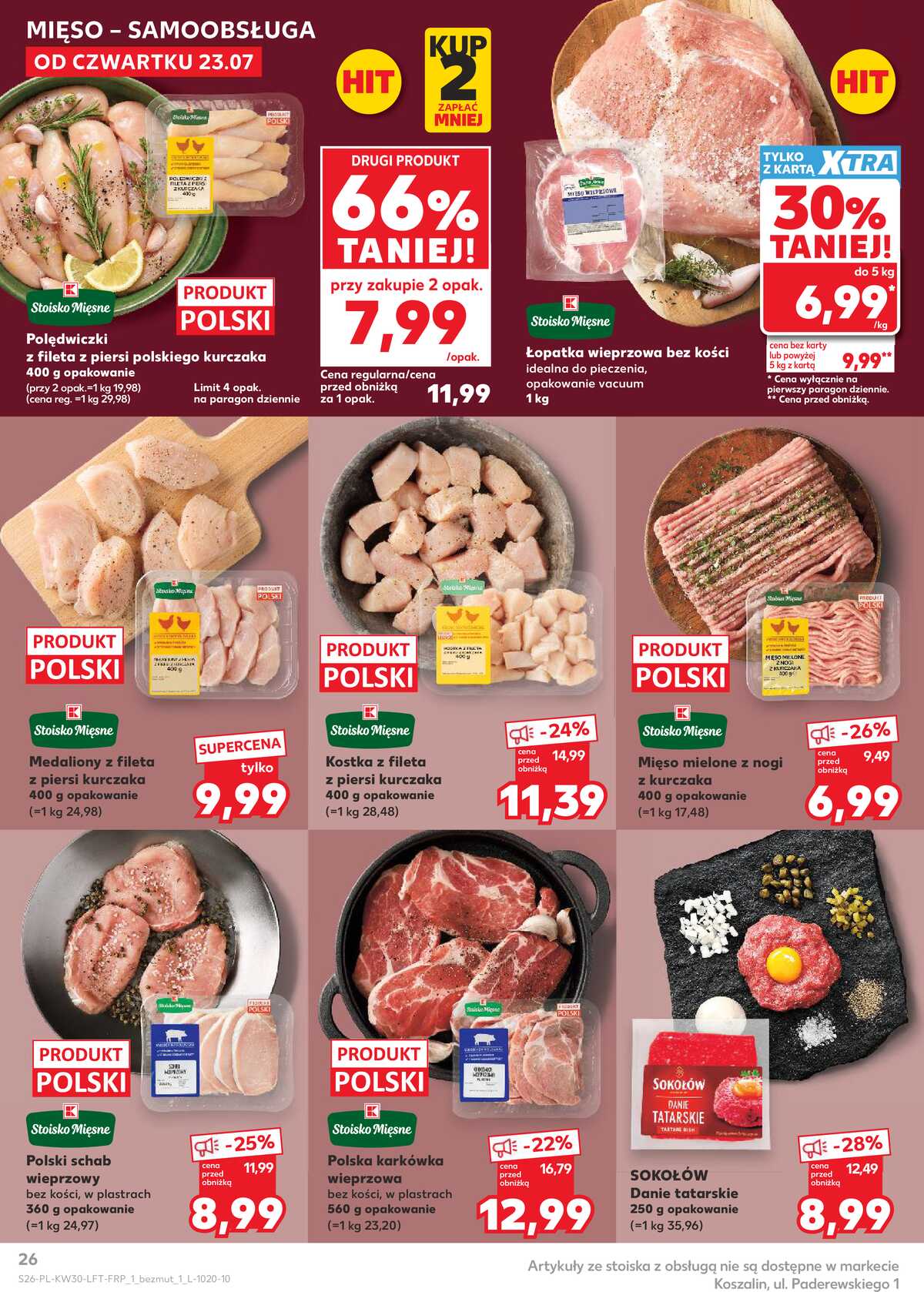 Leták Kaufland Polsko 23.7.-29.7.2026 - Týdenní zpravodaj strana 26