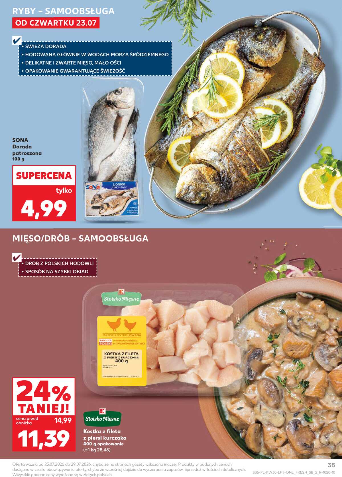 Leták Kaufland Polsko 23.7.-29.7.2026 - Týdenní zpravodaj strana 35