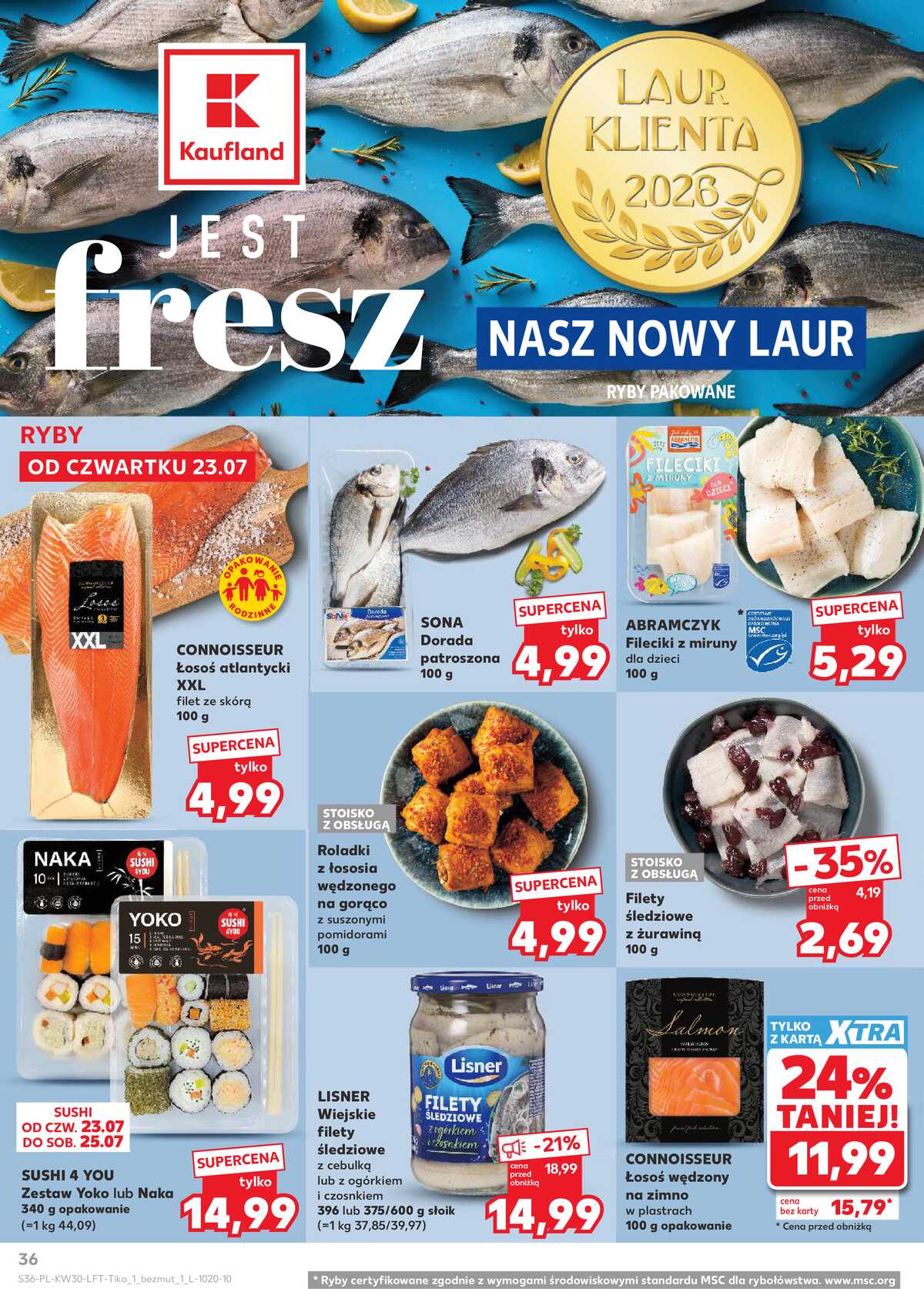 Leták Kaufland Polsko 23.7.-29.7.2026 - Týdenní zpravodaj strana 36
