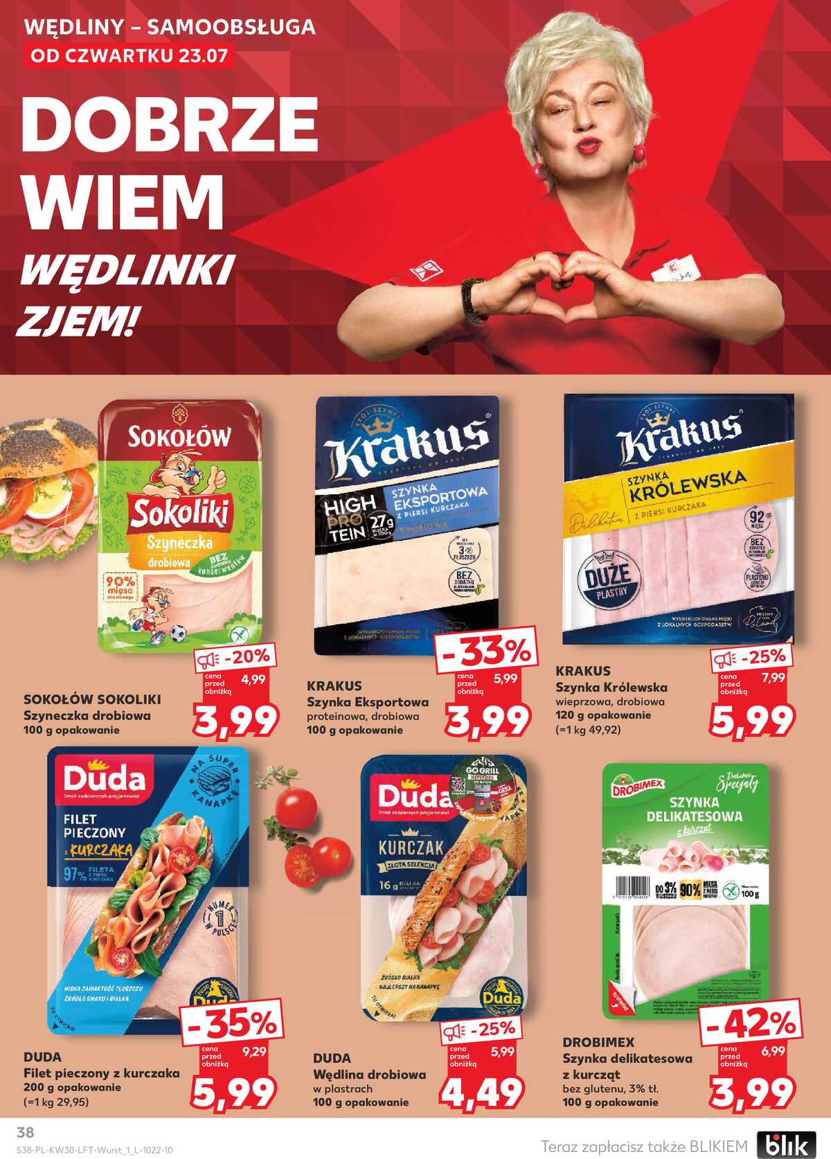 Leták Kaufland Polsko 23.7.-29.7.2026 - Týdenní zpravodaj strana 38