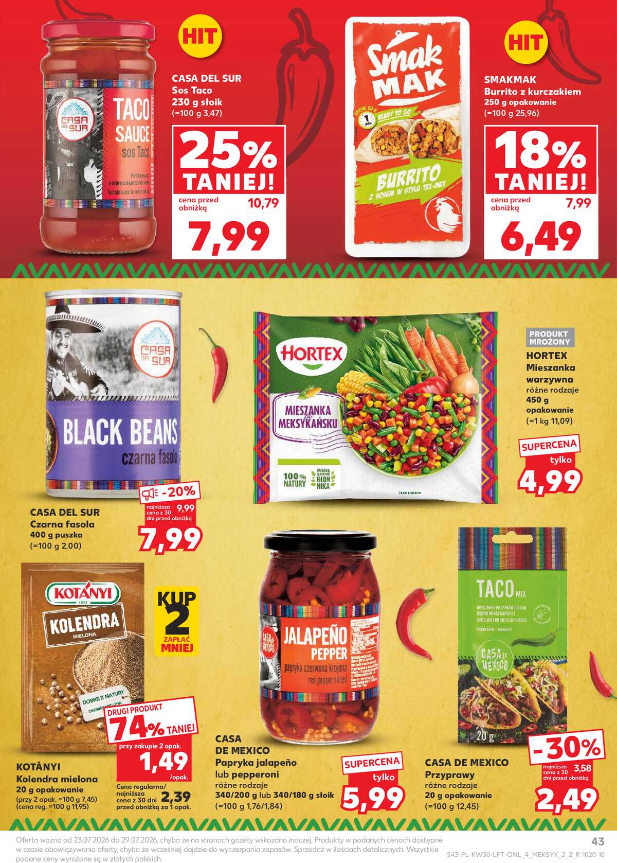 Leták Kaufland Polsko 23.7.-29.7.2026 - Týdenní zpravodaj strana 43