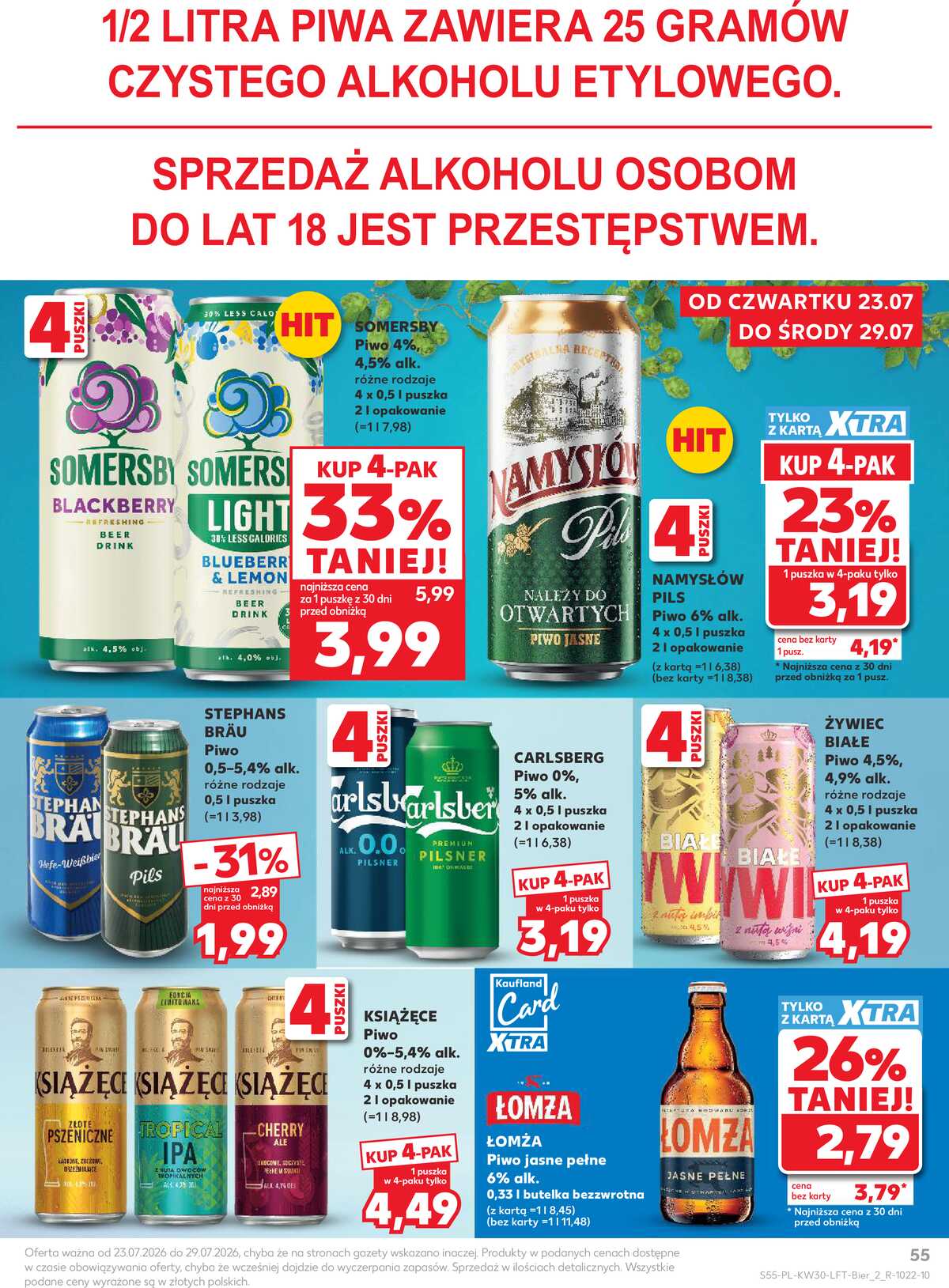 Leták Kaufland Polsko 23.7.-29.7.2026 - Týdenní zpravodaj strana 55
