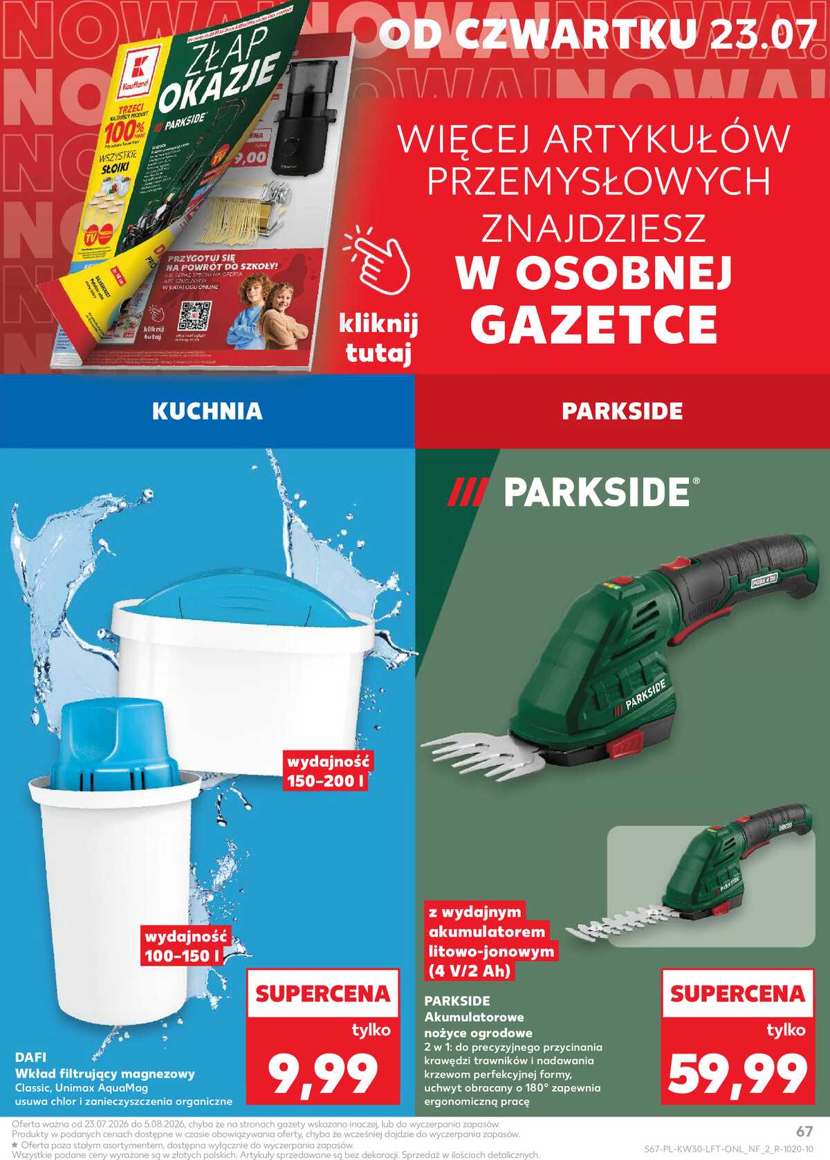 Leták Kaufland Polsko 23.7.-29.7.2026 - Týdenní zpravodaj strana 67