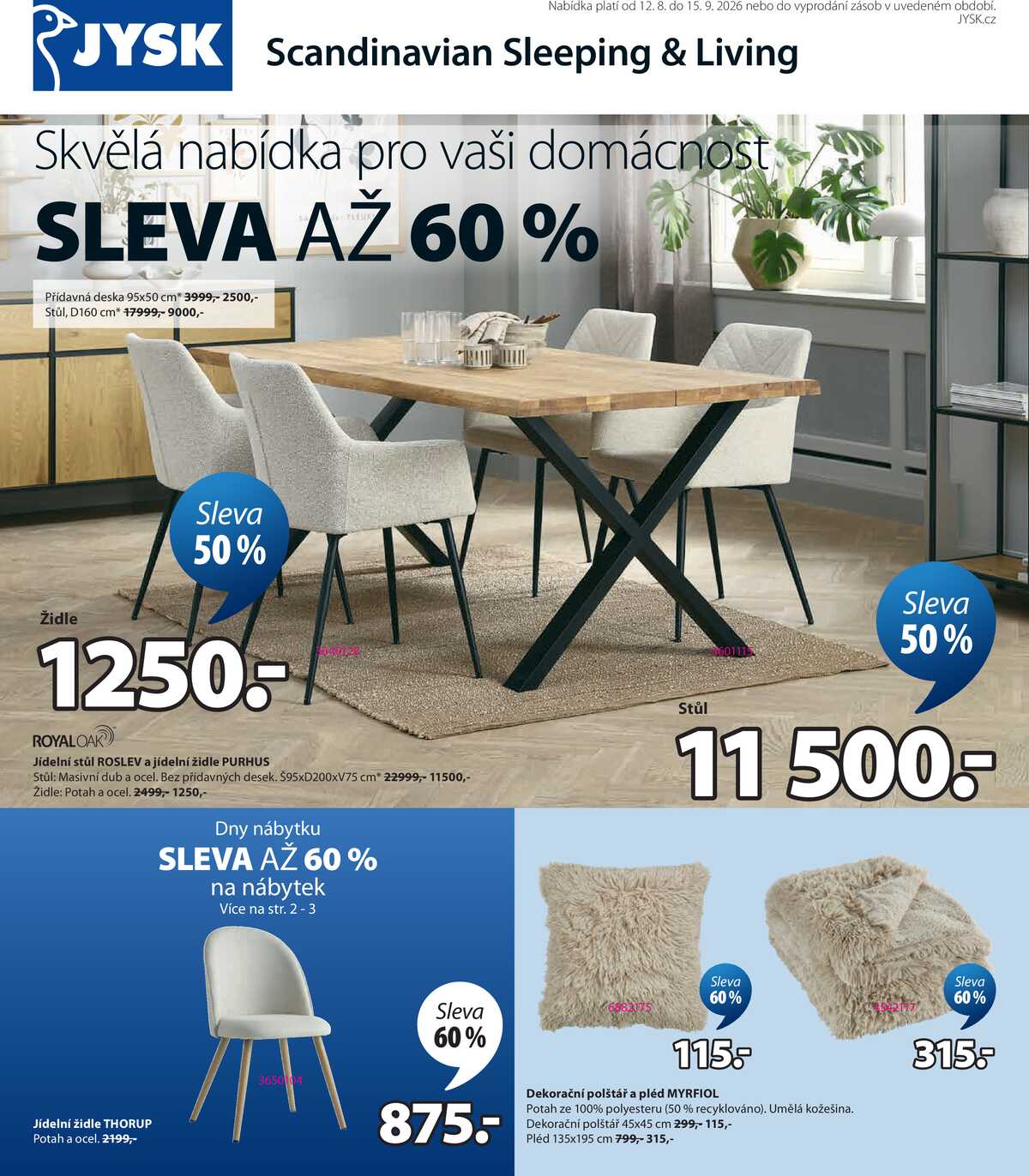 Jysk od 12.8. do 15.9.2026 strana 1