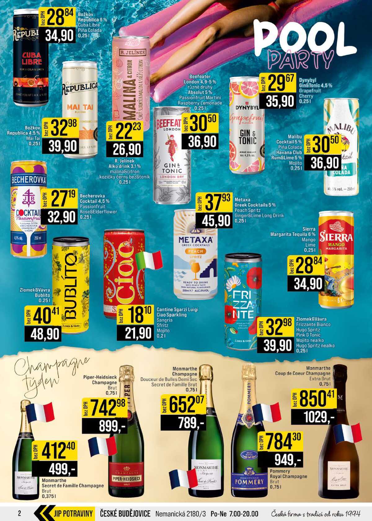 JIP Cash & Carry Brno, Praha, Ostrava, Jilemnice, Pardubice, Ostrava, Karlovy Vary, Olomouc a Zlín od 22.7. do 28.7.2026 strana 2