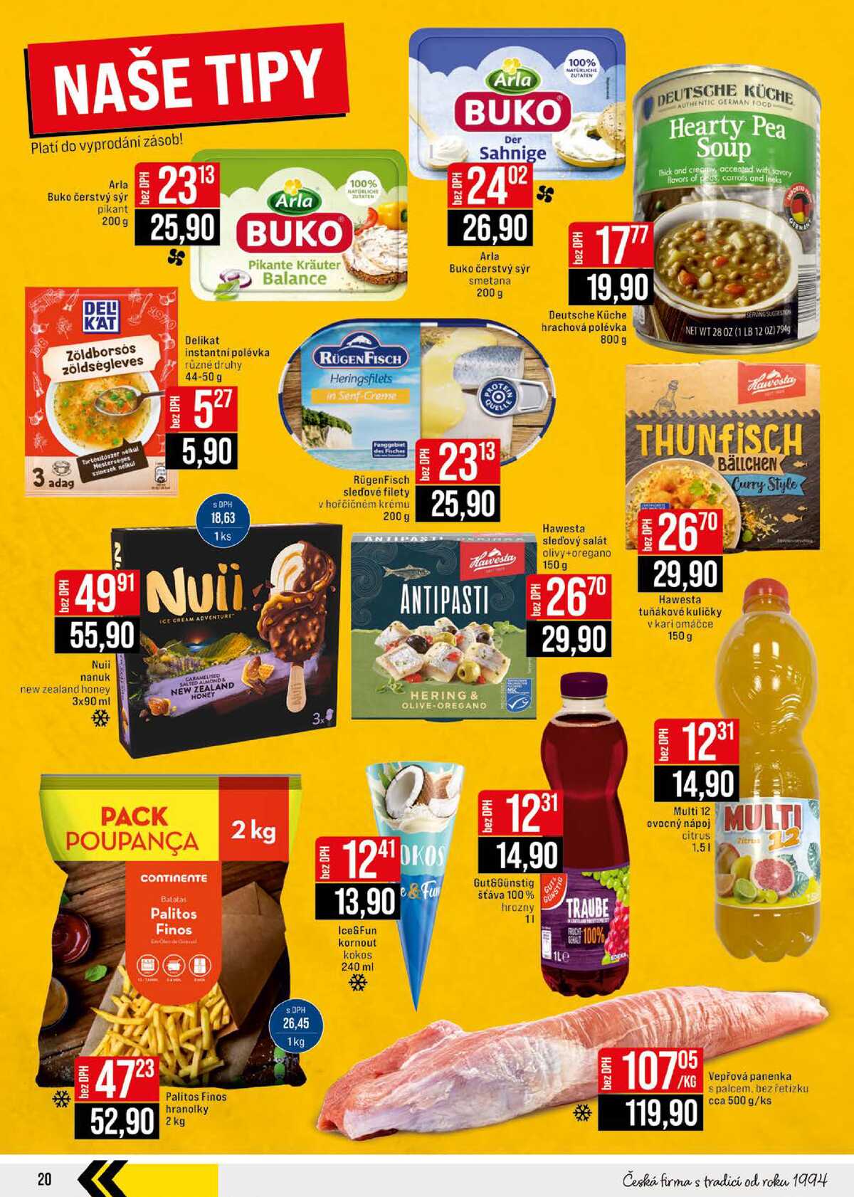 JIP Cash & Carry Brno, Praha, Ostrava, Jilemnice, Pardubice, Ostrava, Karlovy Vary, Olomouc a Zlín od 22.7. do 28.7.2026 strana 20