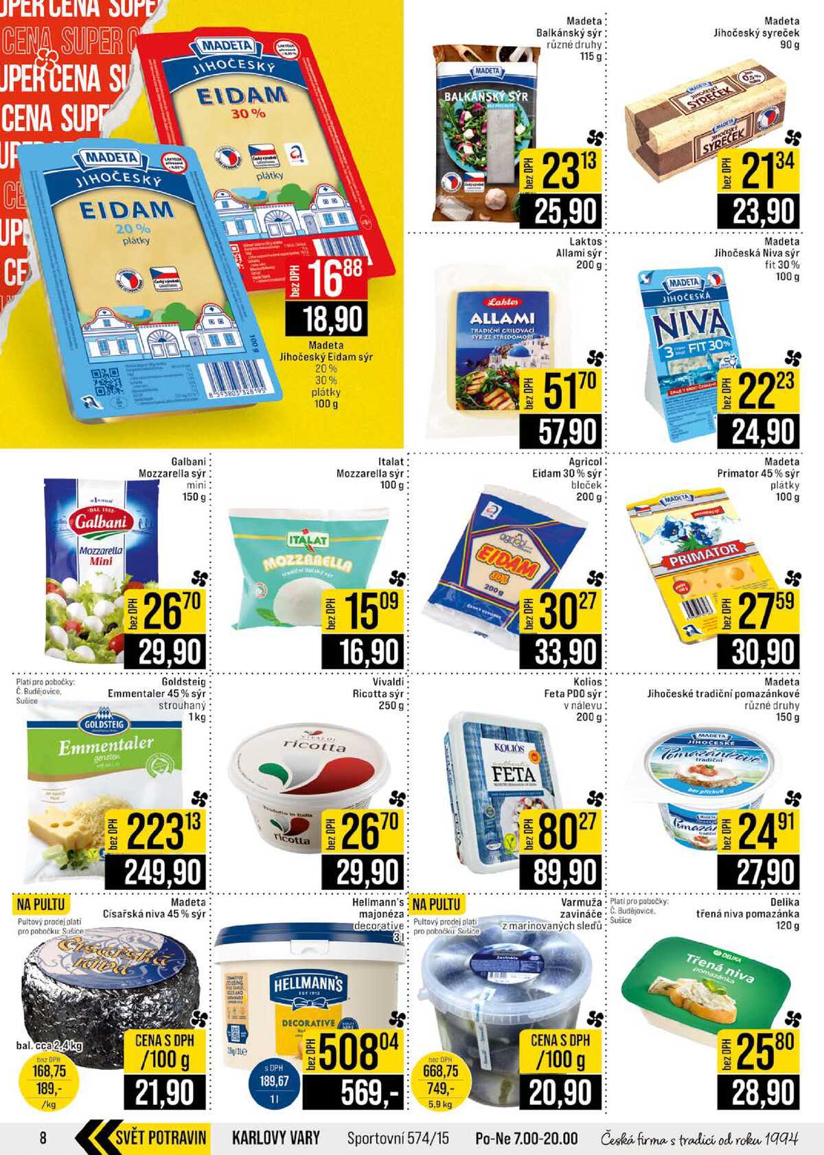 JIP Cash & Carry České Budějovice, Most, Náchod, Polička, Sušice a Svoboda nad Úpou od 22.7. do 28.7.2026 strana 8
