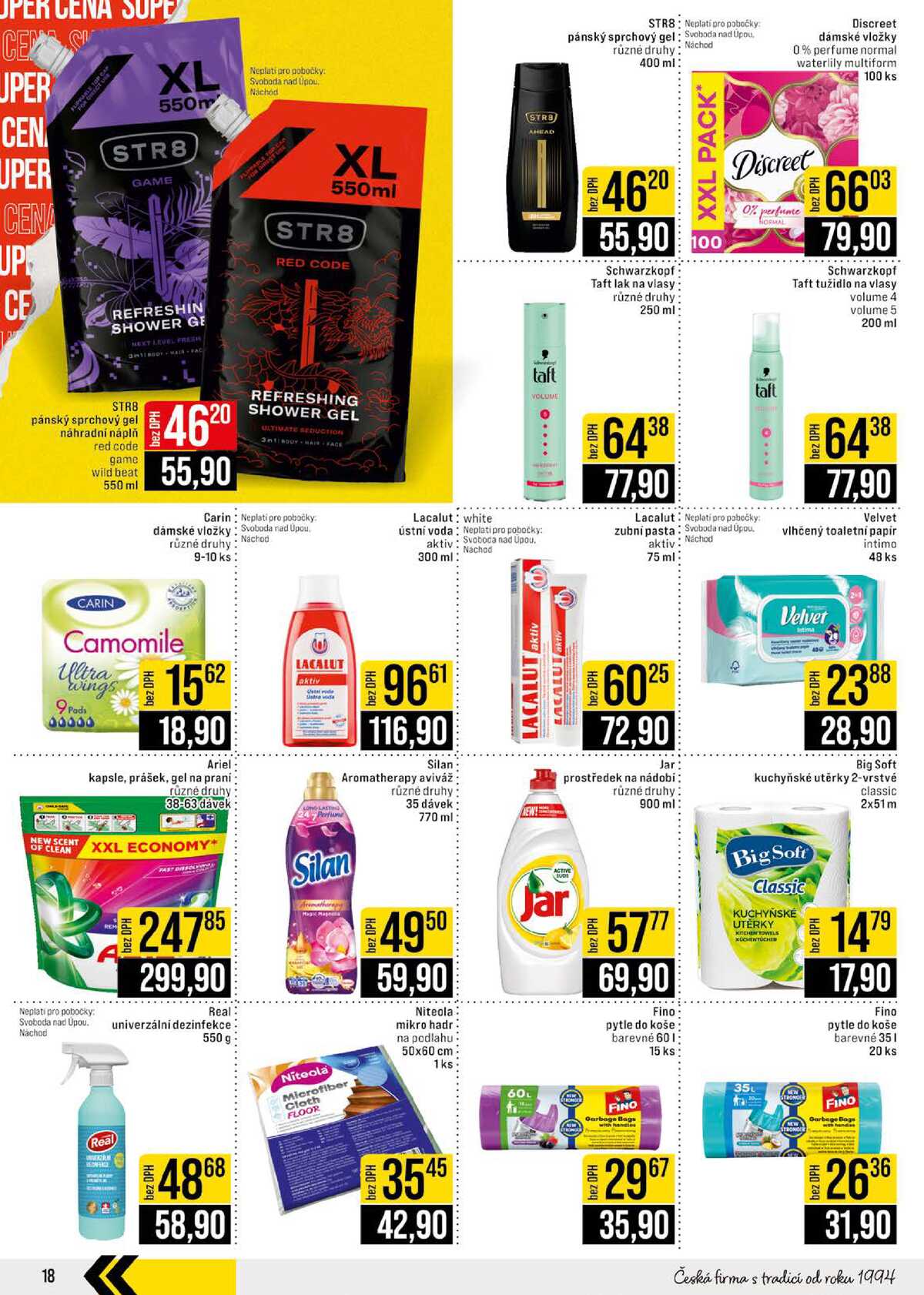 JIP Cash & Carry České Budějovice, Most, Náchod, Polička, Sušice a Svoboda nad Úpou od 22.7. do 28.7.2026 strana 18