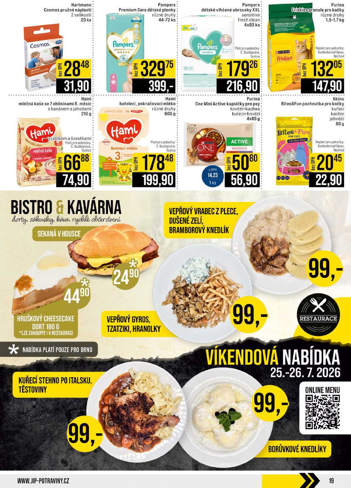 JIP Cash & Carry České Budějovice, Most, Náchod, Polička, Sušice a Svoboda nad Úpou od 22.7. do 28.7.2026 strana 19