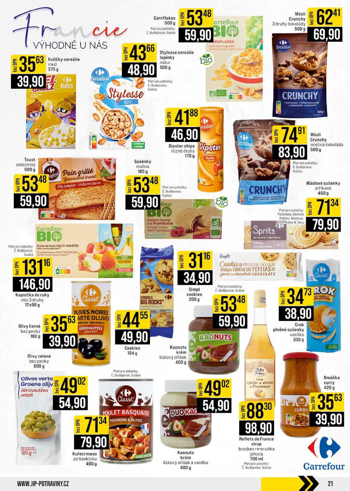 JIP Cash & Carry České Budějovice, Most, Náchod, Polička, Sušice a Svoboda nad Úpou od 22.7. do 28.7.2026 strana 21