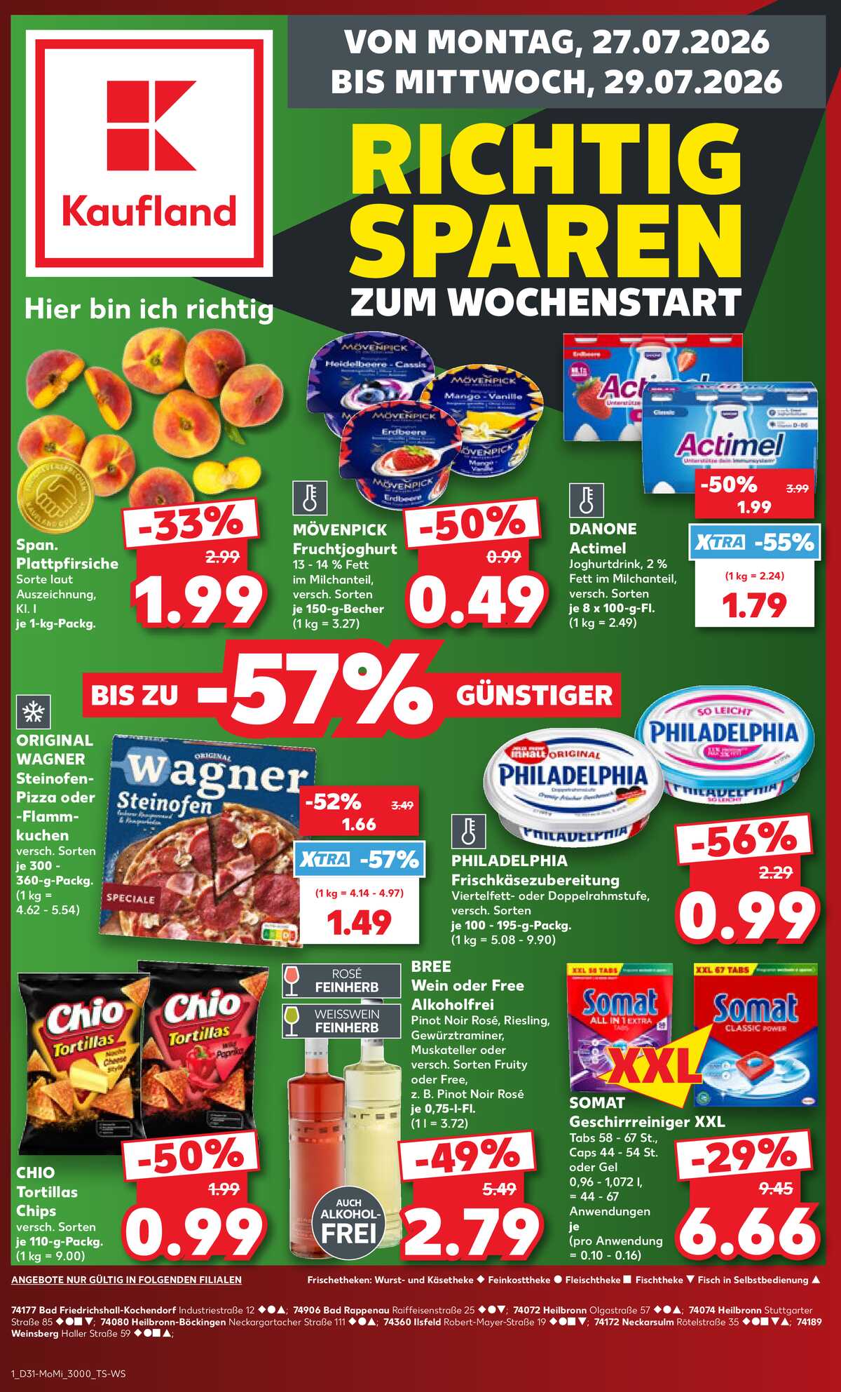 Leták Kaufland Německo 27.7.-29.7.2026 strana 1