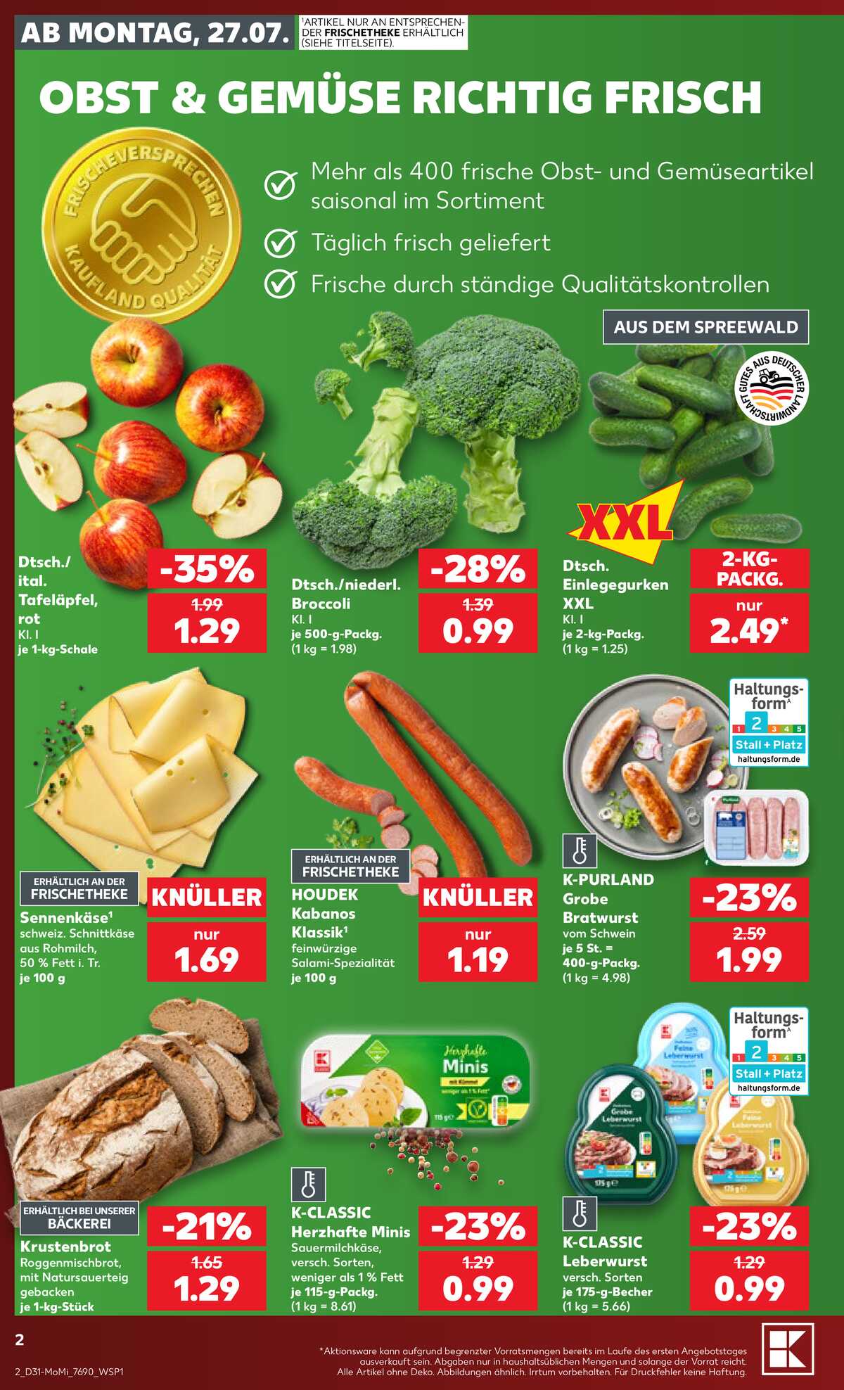 Leták Kaufland Německo 27.7.-29.7.2026 strana 2
