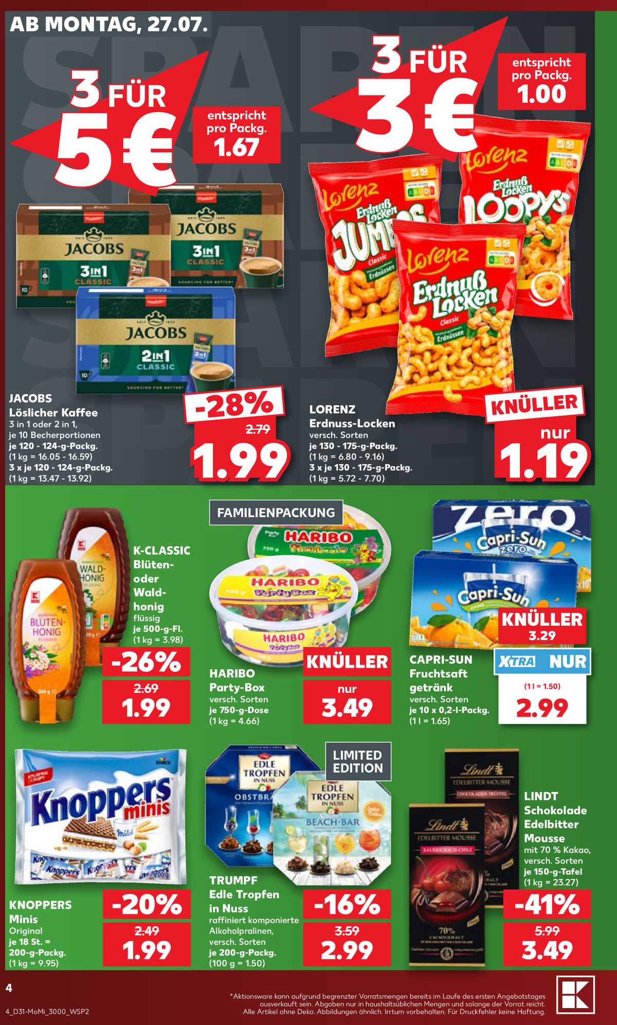 Leták Kaufland Německo 27.7.-29.7.2026 strana 4