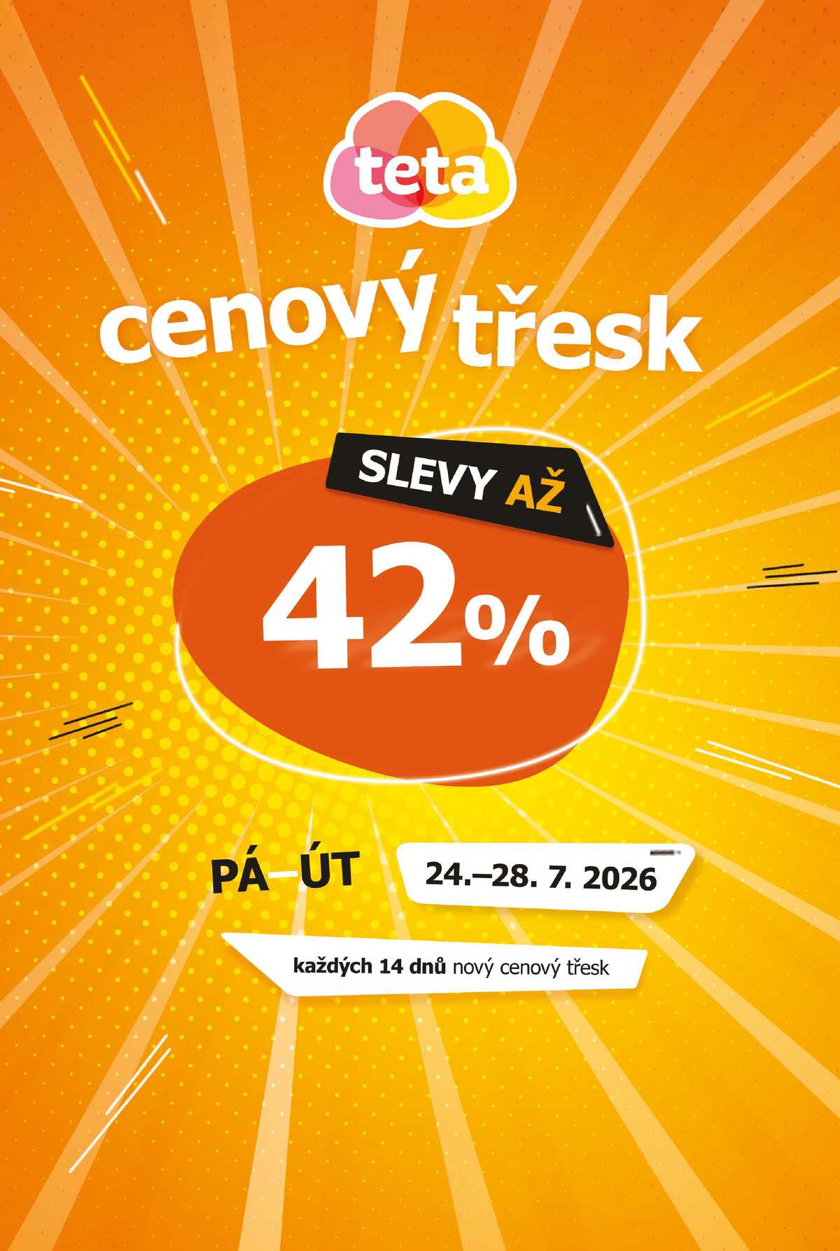 Teta drogerie cenový třesk od 24.7. do 28.7.2026 strana 1