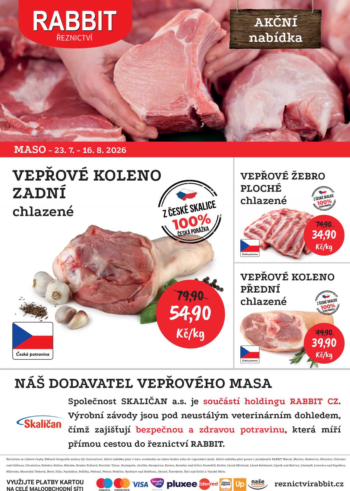 RABBIT řeznictví SKALIČAN od 23.7. do 16.8.2026 strana 1