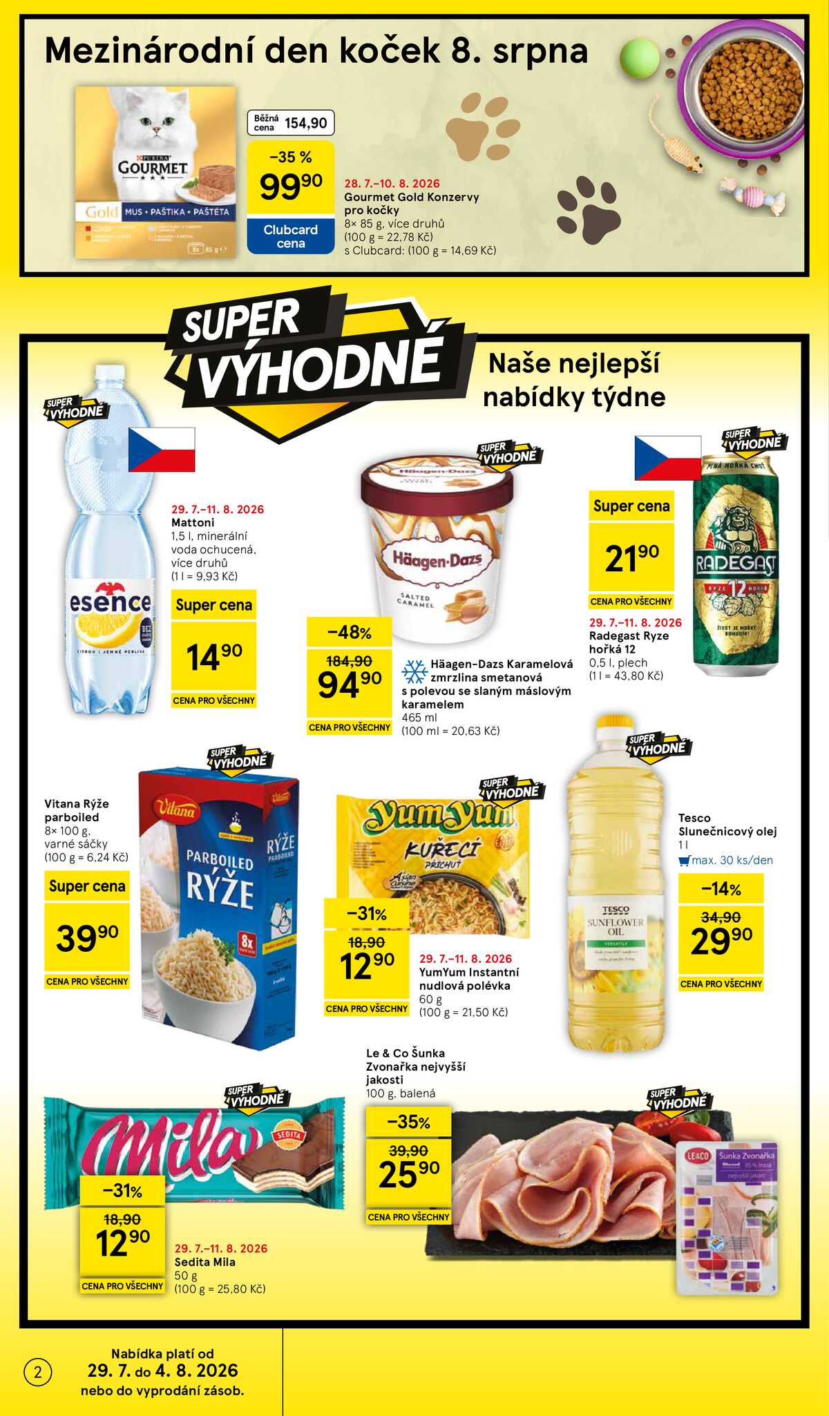 Tesco supermarkety od 29.7. do 4.8.2026 strana 2