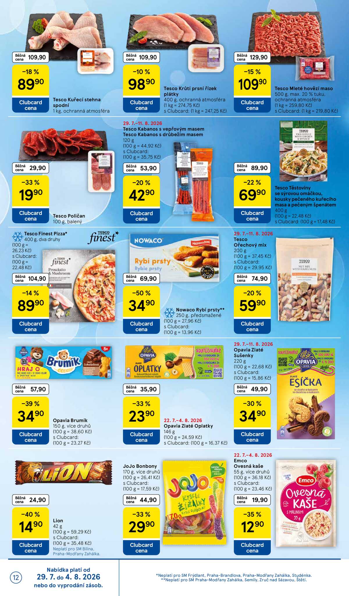 Tesco supermarkety od 29.7. do 4.8.2026 strana 12