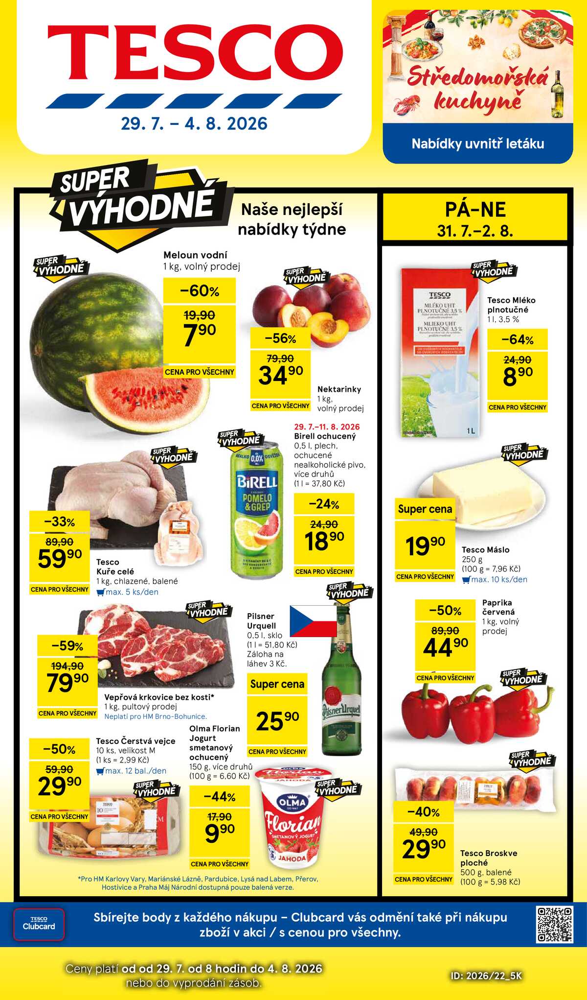 Tesco hypermarkety od 29.7. do 4.8.2026 strana 1