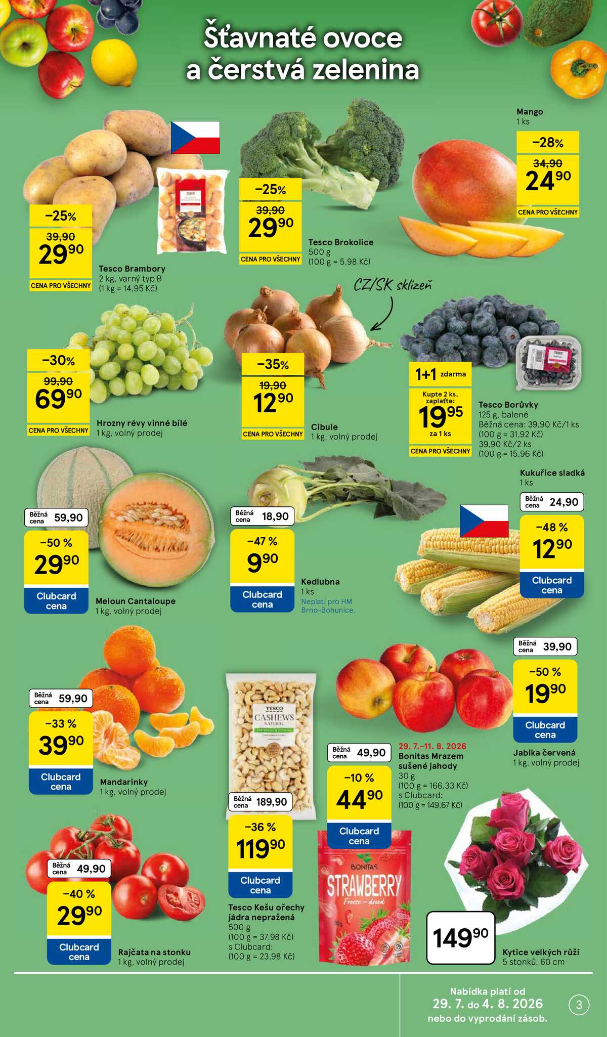 Tesco hypermarkety od 29.7. do 4.8.2026 strana 3
