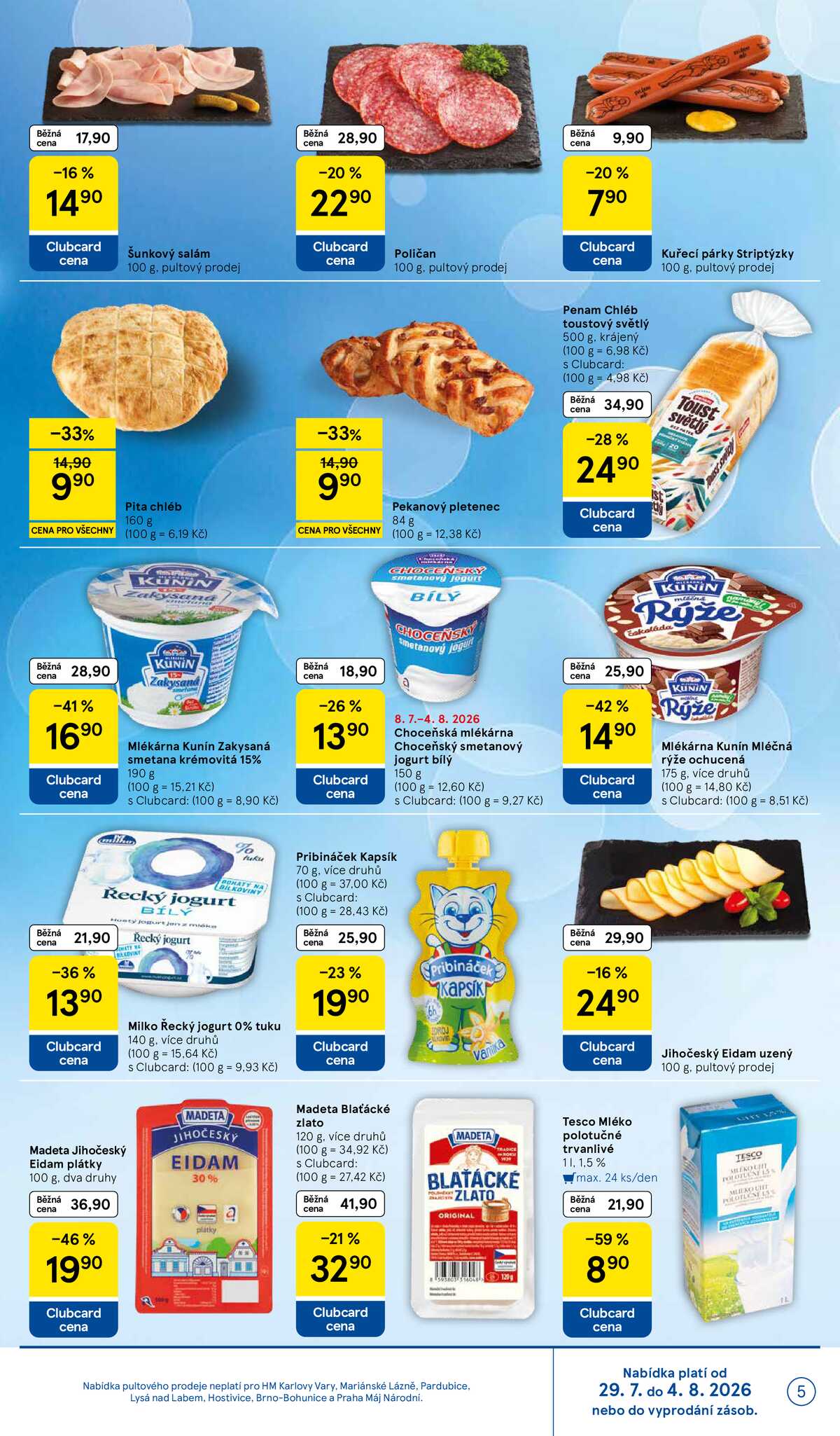 Tesco hypermarkety od 29.7. do 4.8.2026 strana 5