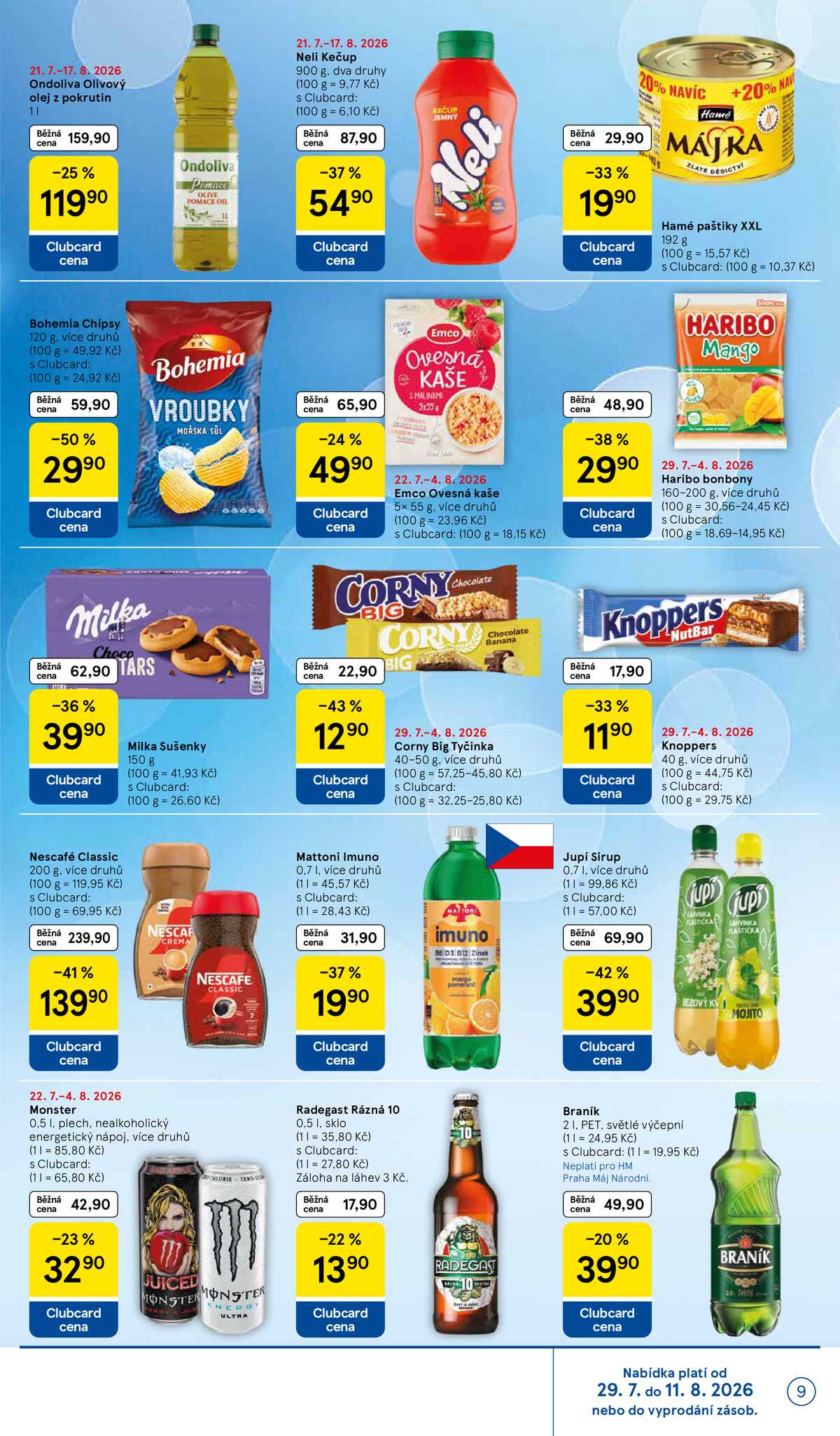 Tesco hypermarkety od 29.7. do 4.8.2026 strana 9