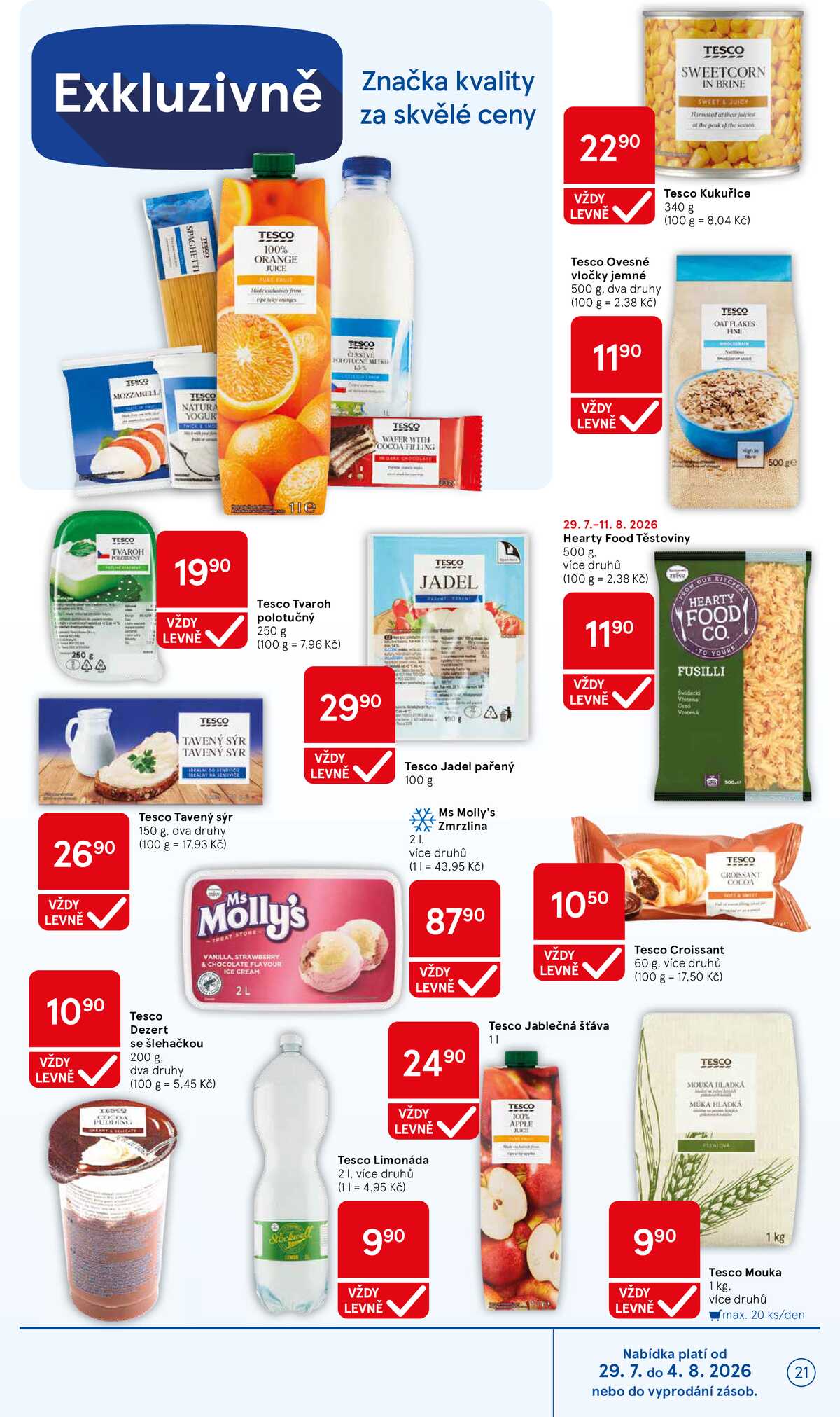 Tesco hypermarkety od 29.7. do 4.8.2026 strana 21